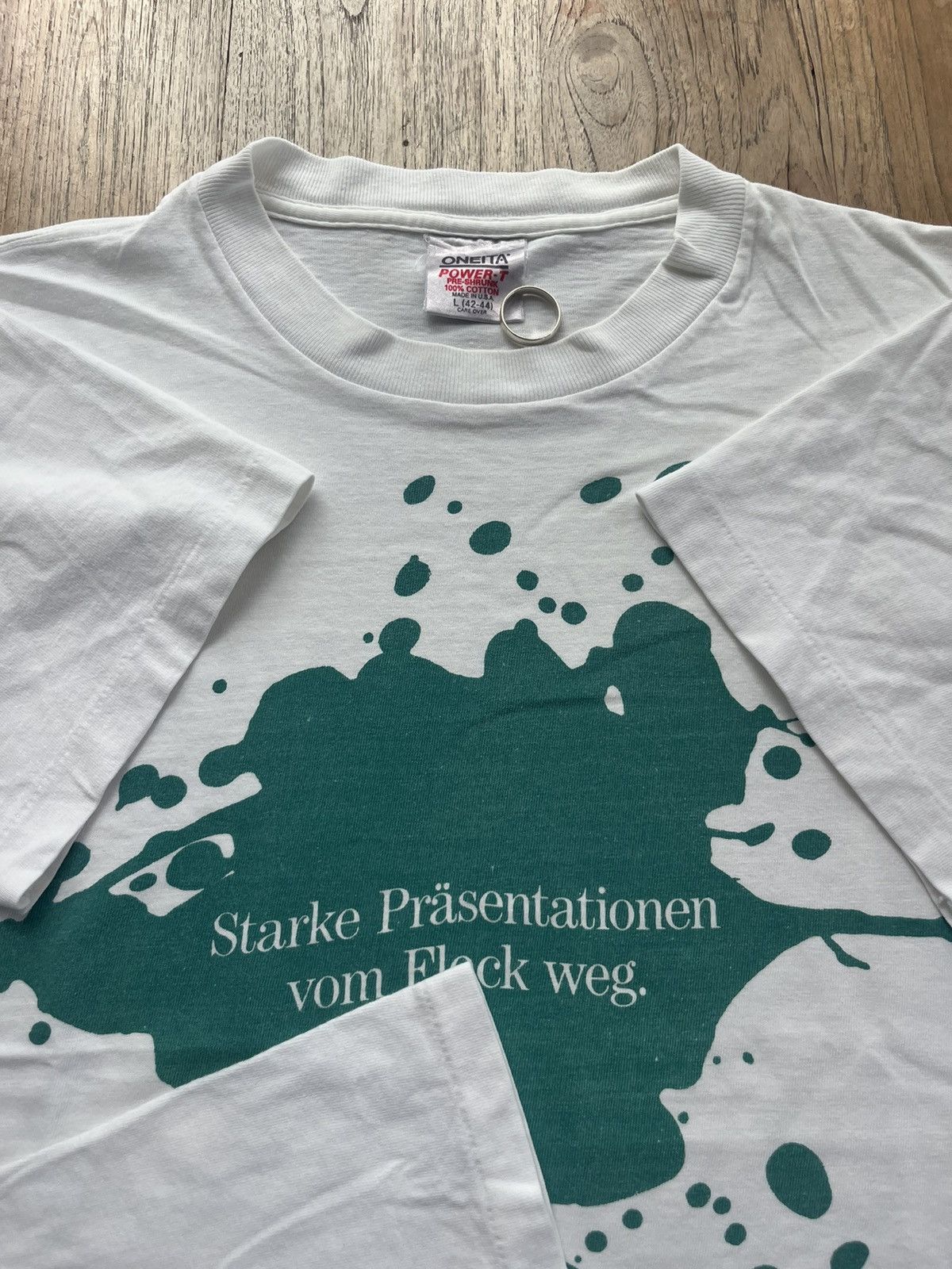 Vintage Vtg Starke Prasentationen Vom Fleck Weg Sofware 90’s Tshirt Size US L / EU 52-54 / 3 - 7 Thumbnail