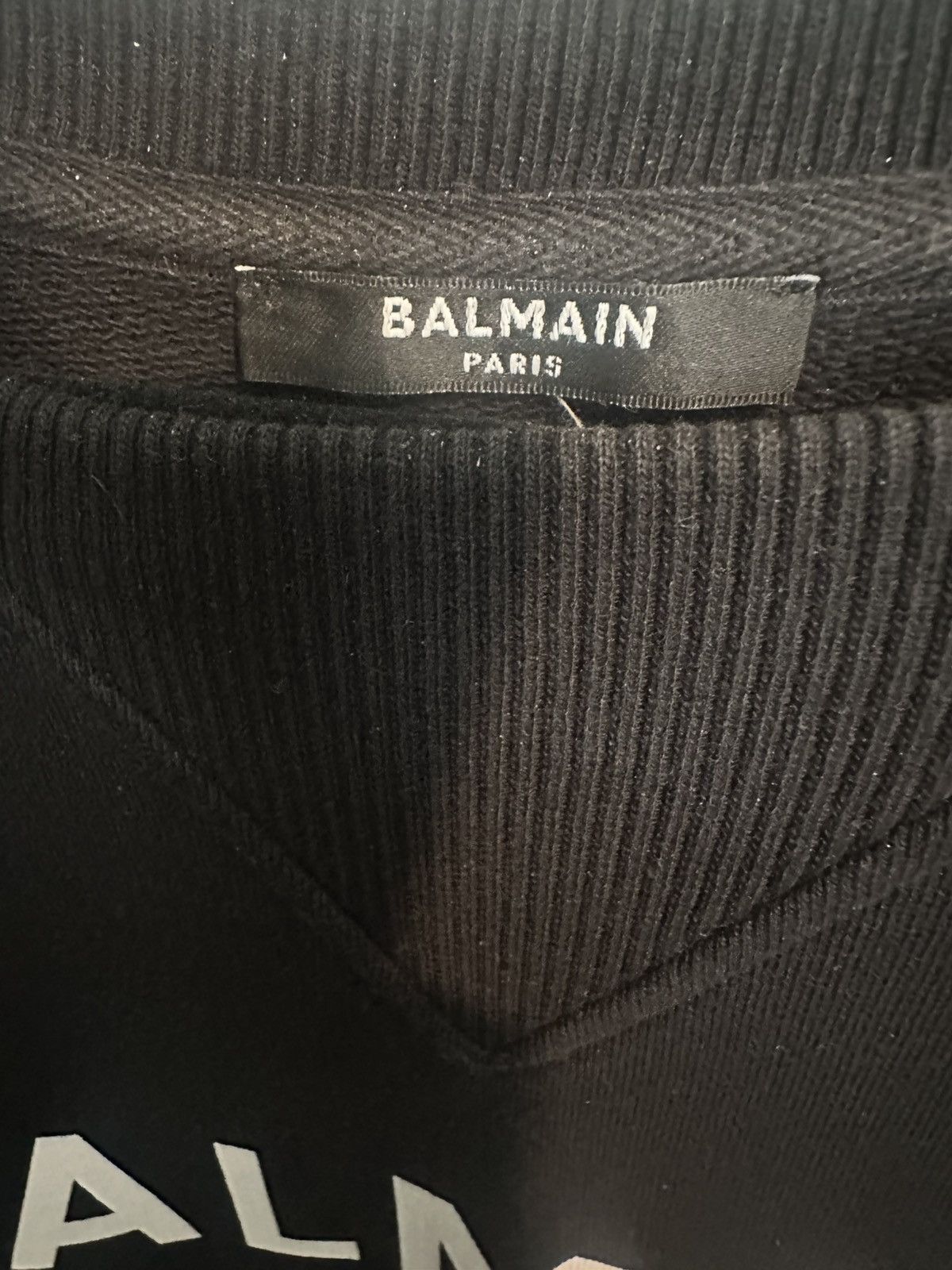 Balmain Balmain Black Printed Sweatshirt Size US L / EU 52-54 / 3 - 4 Thumbnail