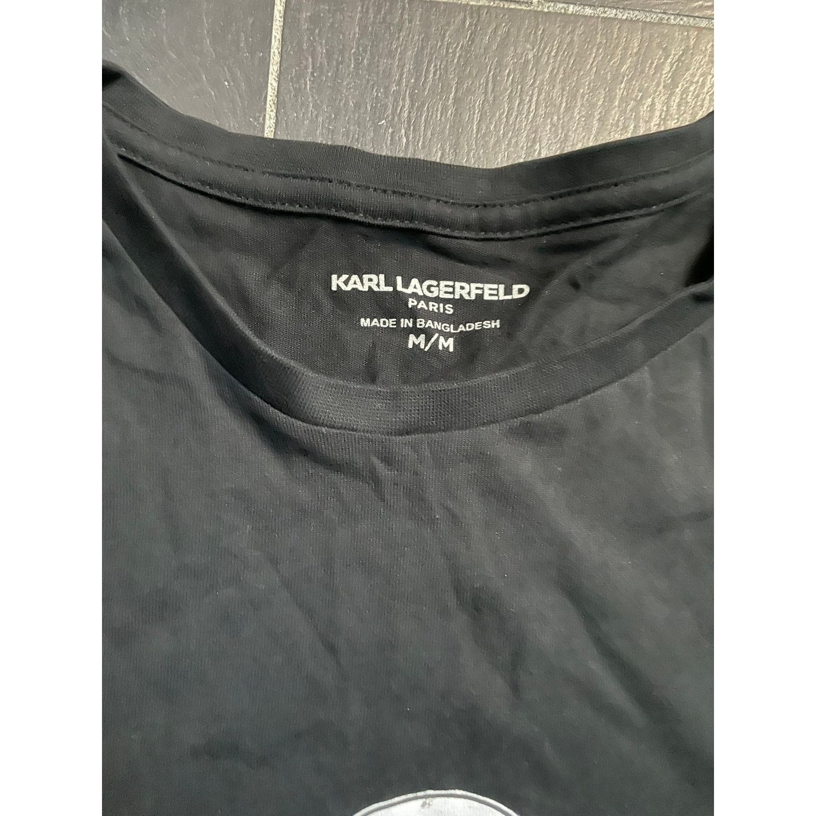 Karl Lagerfeld Karl Lagerfeld Logo Black Tshirt Medium Size US M / EU 48-50 / 2 - 3 Thumbnail
