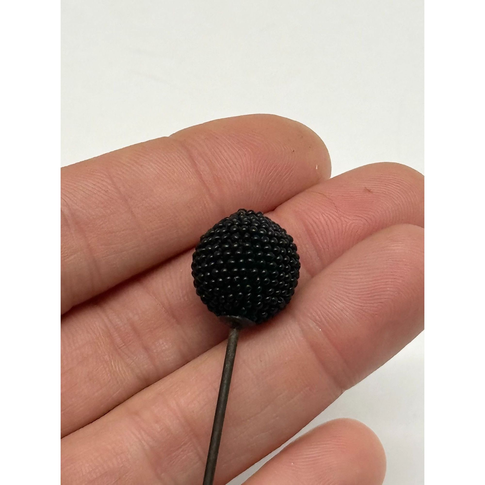 Vintage Estate black beaded hat pin Size ONE SIZE - 4 Thumbnail