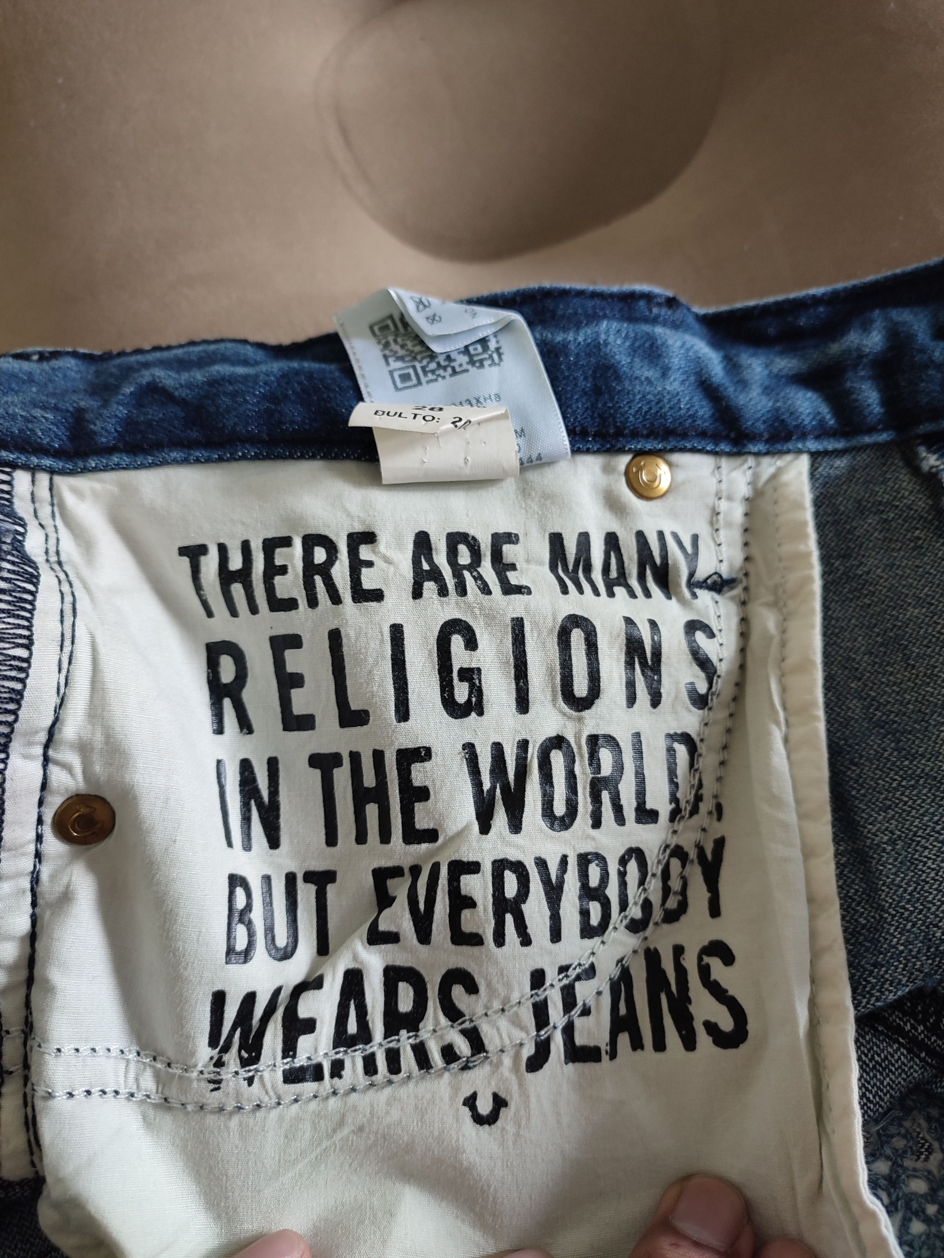 True Religion Vintage True Religion Embroidery Jeans Size US 34 / EU 50 - 12 Thumbnail
