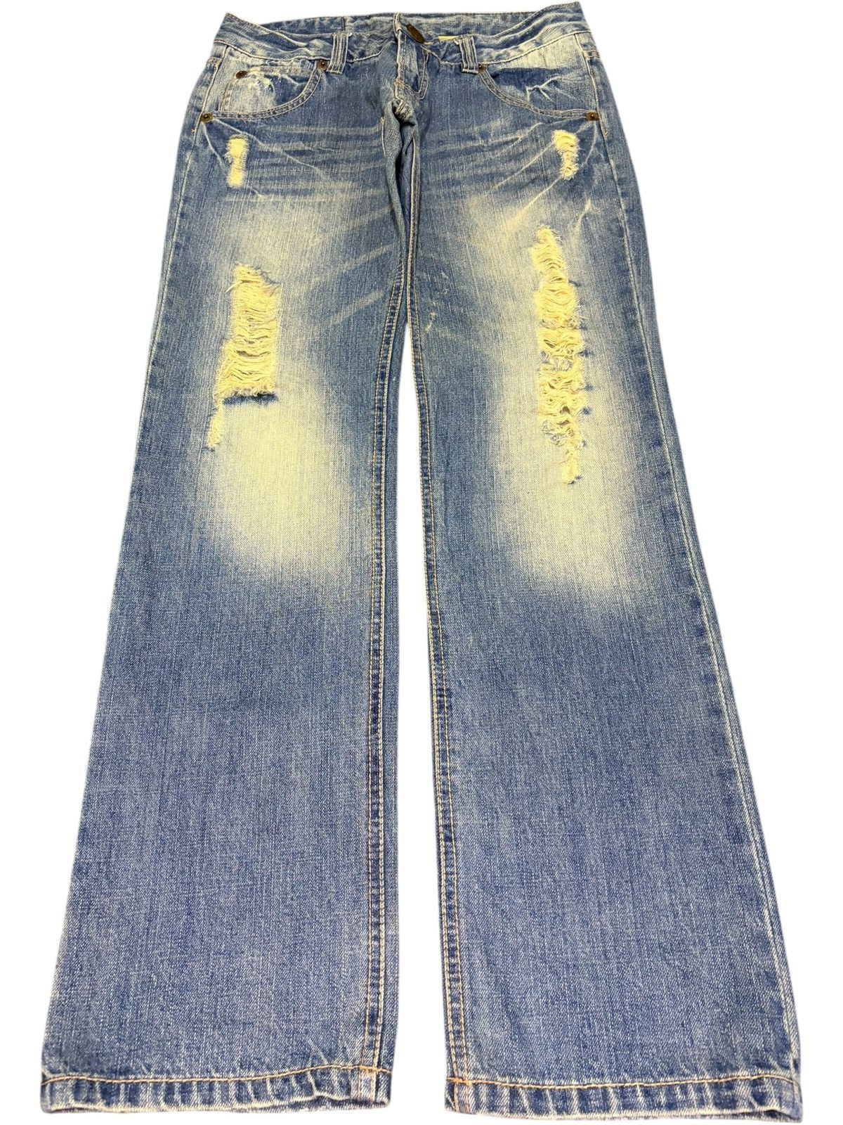 Edwin Vintage Japanese Brand Rusty Wash Distressed Jeans Size 29" - 1 Thumbnail