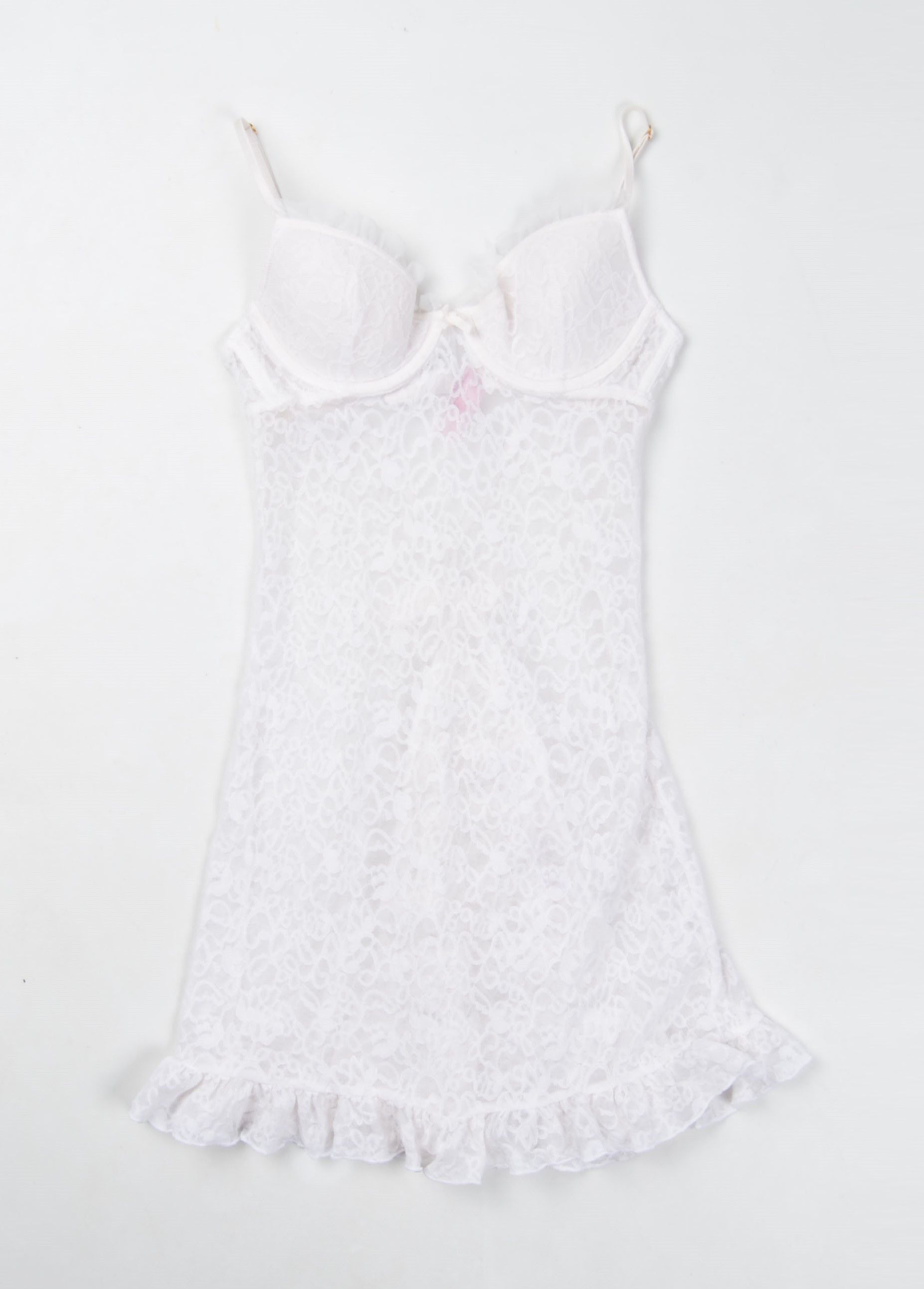 Designer × Victoria's Secret × Vintage Victorias Secret The Lacie Y2K Sexy Coquette Lace Mini Dress Size S / US 4 / IT 40 - 6 Thumbnail