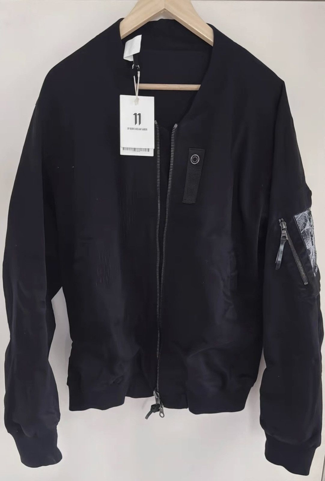 Boris Bidjan Saberi RORIS BIDJAN SABERI Men's Black MA-1 Jacket Size US S / EU 44-46 / 1 - 1 Thumbnail