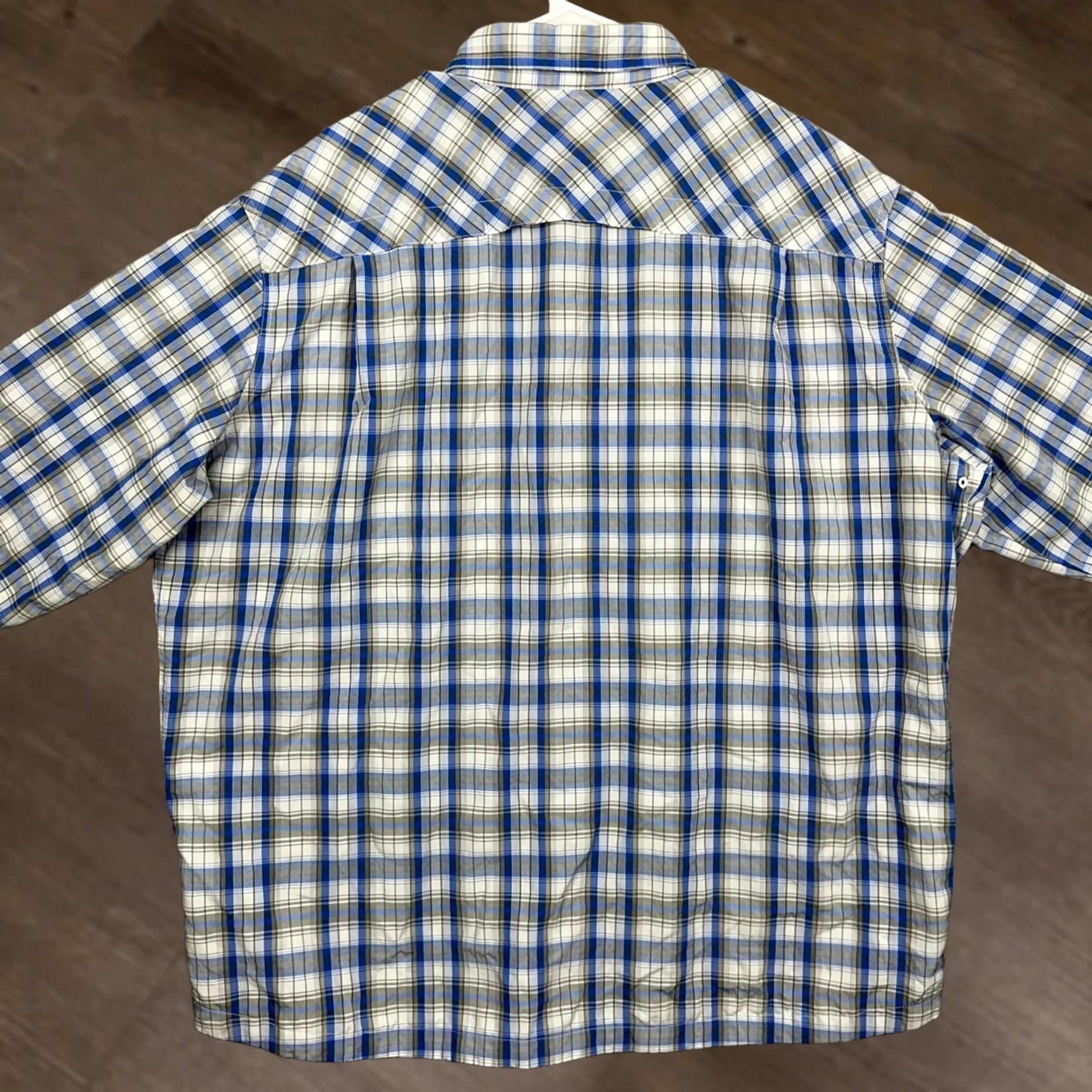 Vintage L.L. Bean Shirt Mens 2XL Button-Up Plaid Blue Gray Pocket Outdoor Shirt-Long Sleeve Button-Down Collar Midwest UPS Size US XXL / EU 58 / 5 - 1 Thumbnail