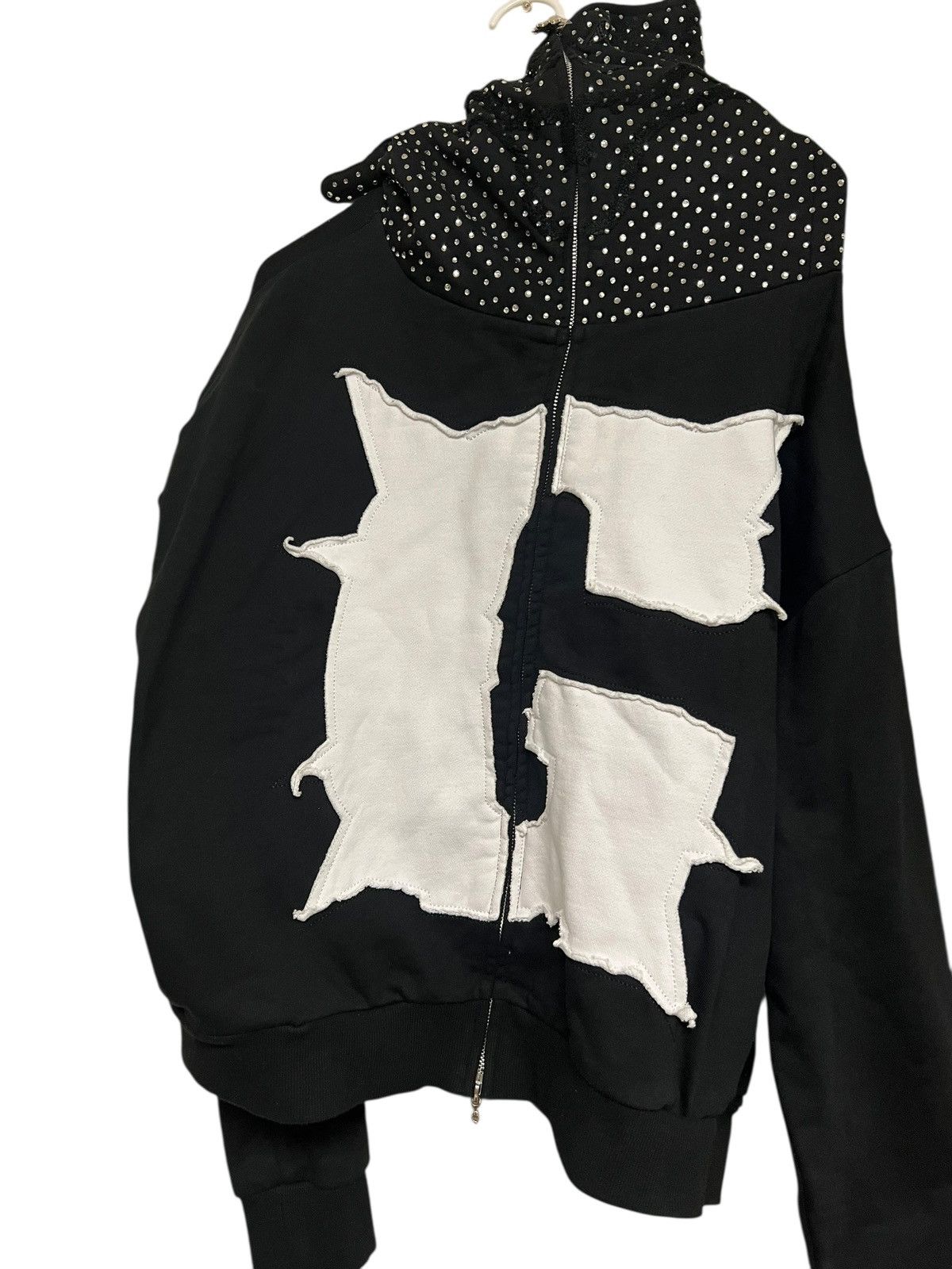 Glo Gang Hoodie Rhinestone Hoodie Oversized Medium Crop New