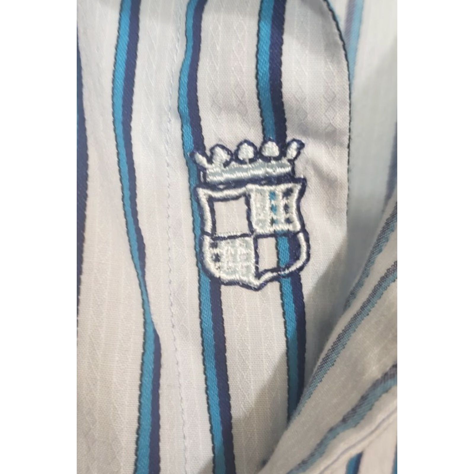 Vintage Mens House of Lords Striped Casual Shirt White Blue Premium Cotton XXL Button-Up Shirt Mens Size US XXL / EU 58 / 5 - 5 Thumbnail