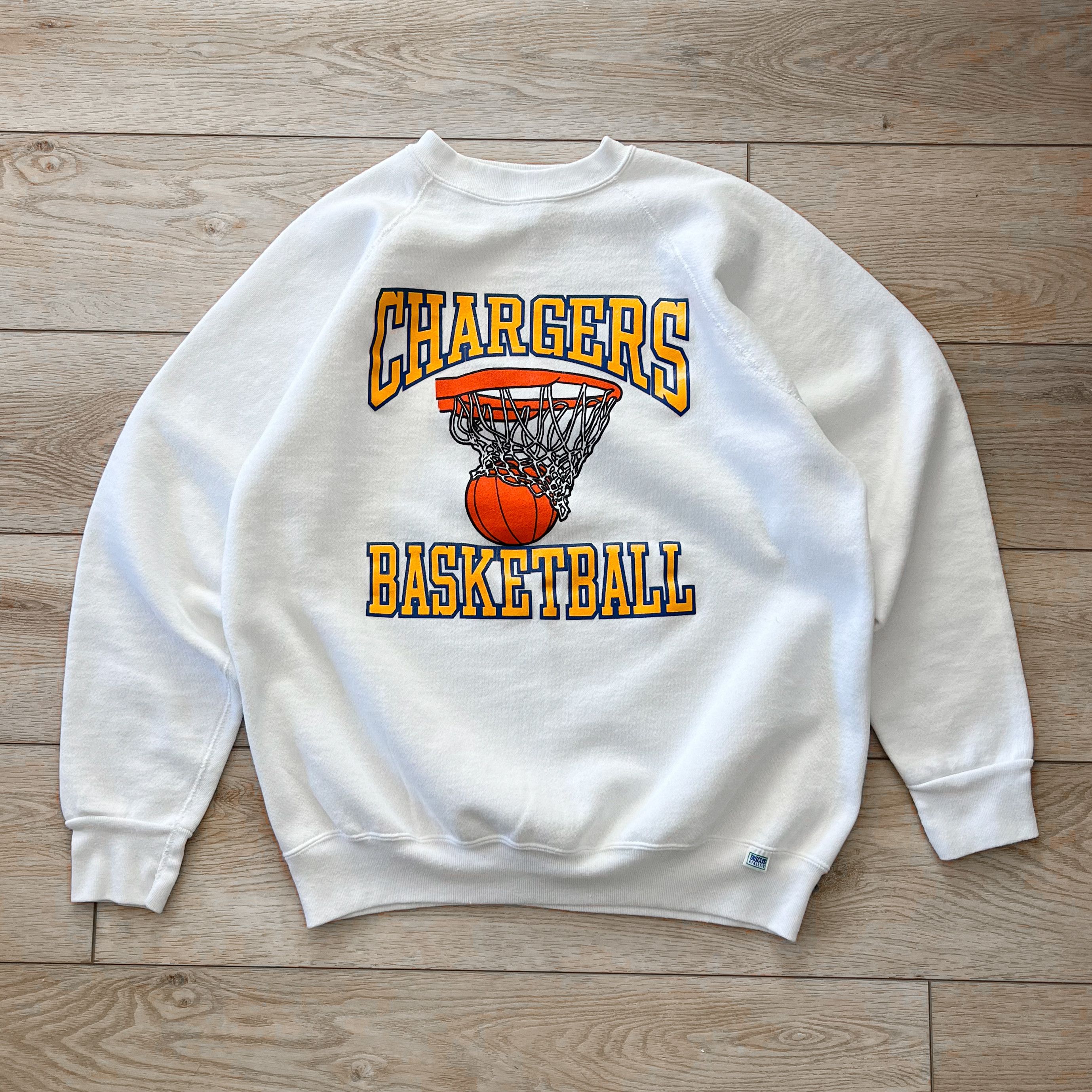 Vintage VTG Agoura High School Chargers Basketball Raglan Sweatshirt Size US L / EU 52-54 / 3 - 2 Thumbnail