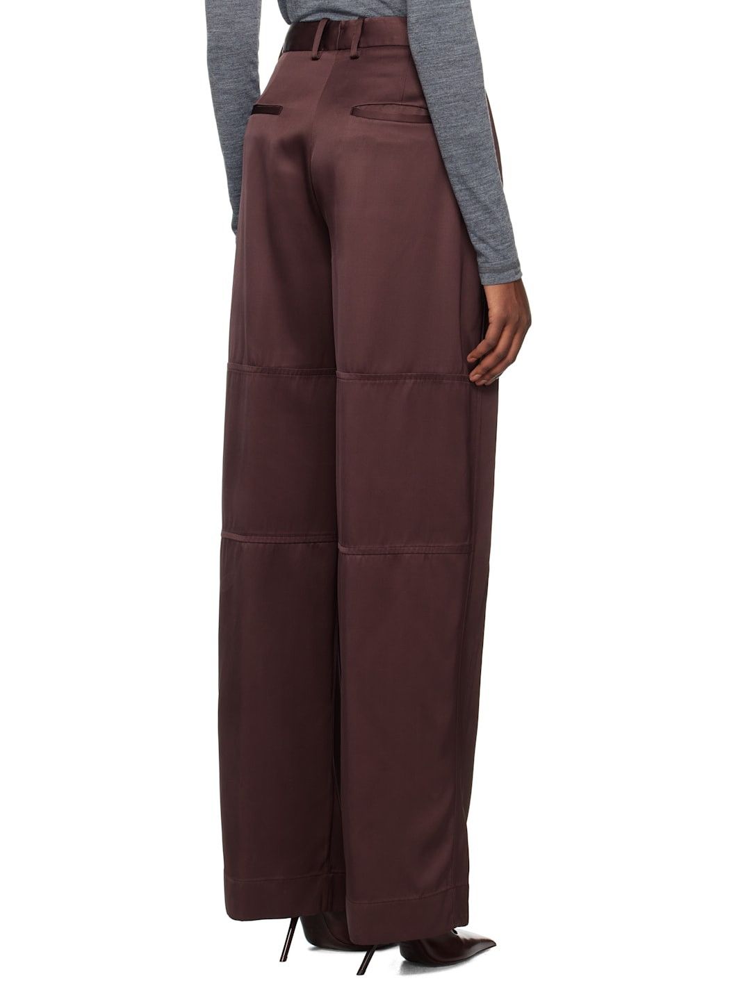 Jil Sander o1y1025 Casual Pant in Plum Size 26" / US 2 / IT 38 - 3 Thumbnail