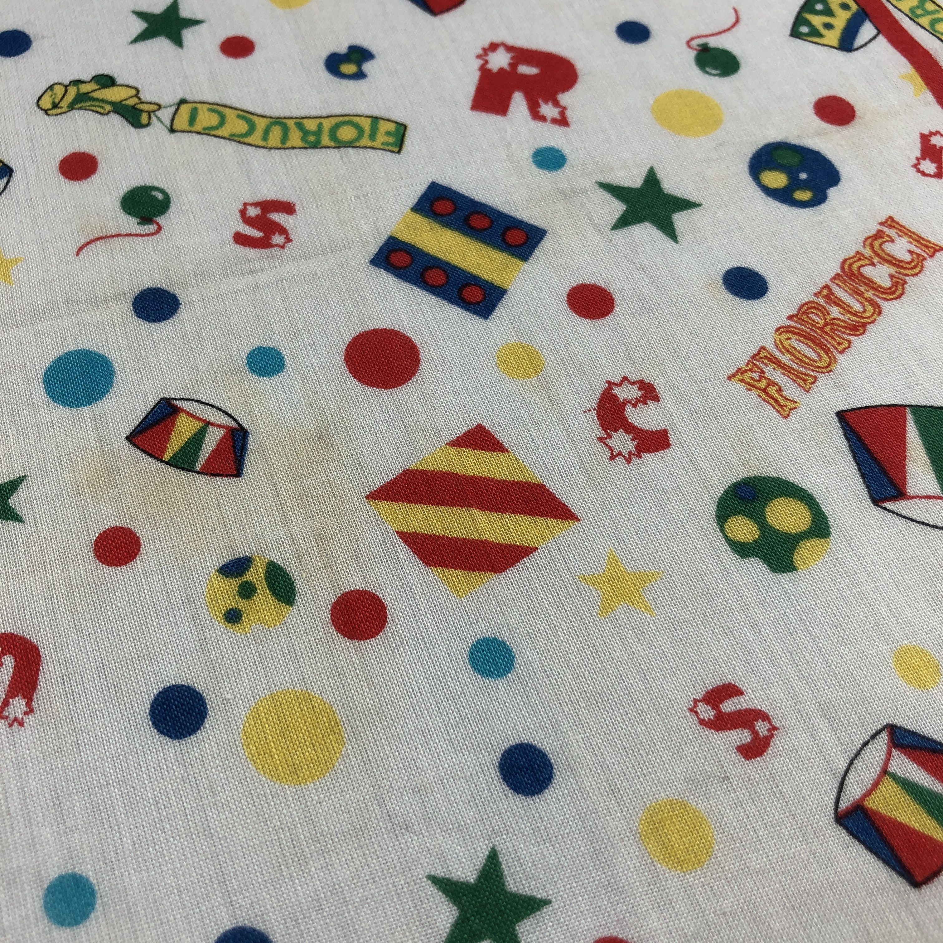 Fiorucci × Vintage Fiorucci Floral Handkerchief Neckerchief Bandana H2577 Size ONE SIZE - 6 Thumbnail