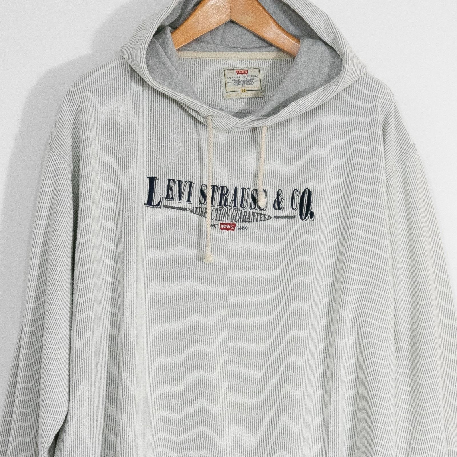 Levi's Vintage 90s Levis Striped Hoodie Mens Medium - Lightweight Size US M / EU 48-50 / 2 - 2 Thumbnail