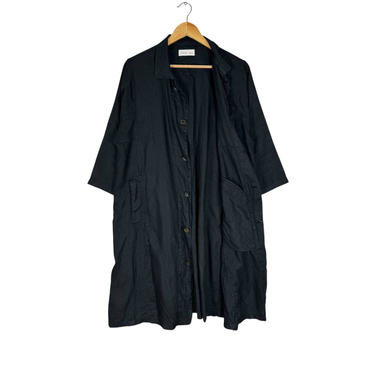 Issey Miyake × Japanese Brand 🌟90s 1 MILE PLANTATION ISSEY MIYAKE LONG COAT JACKET Size US M / EU 48-50 / 2 - 7 Thumbnail