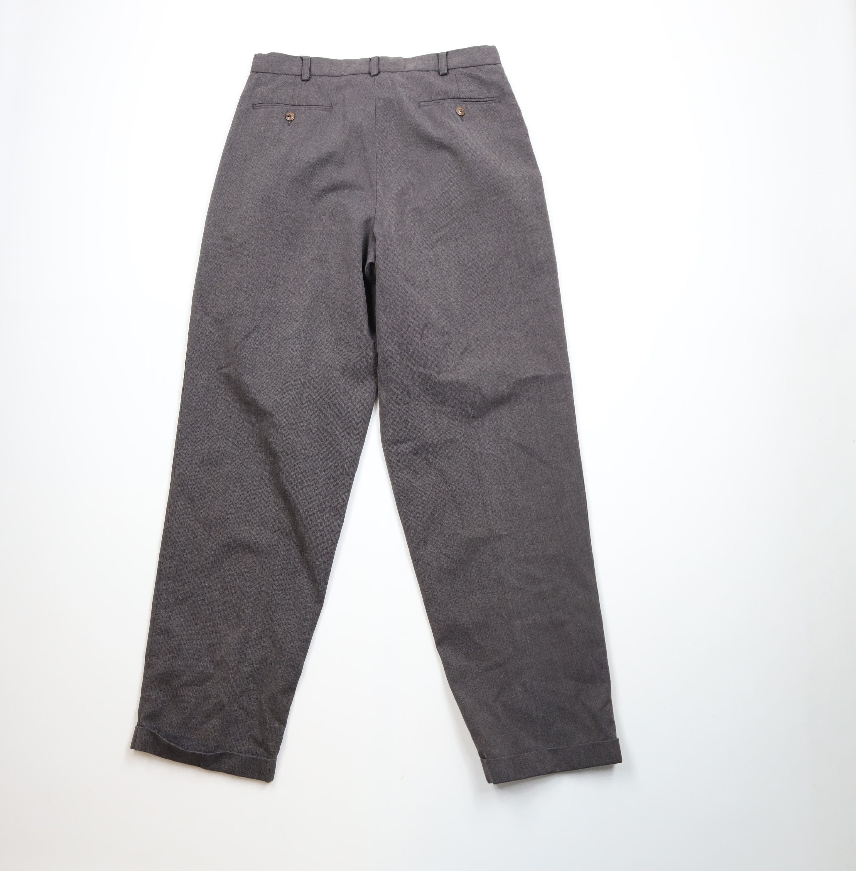 Vintage Vintage 90s Streetwear Wide Leg Chino Pants Herringbone Size US 34 / EU 50 - 11 Thumbnail
