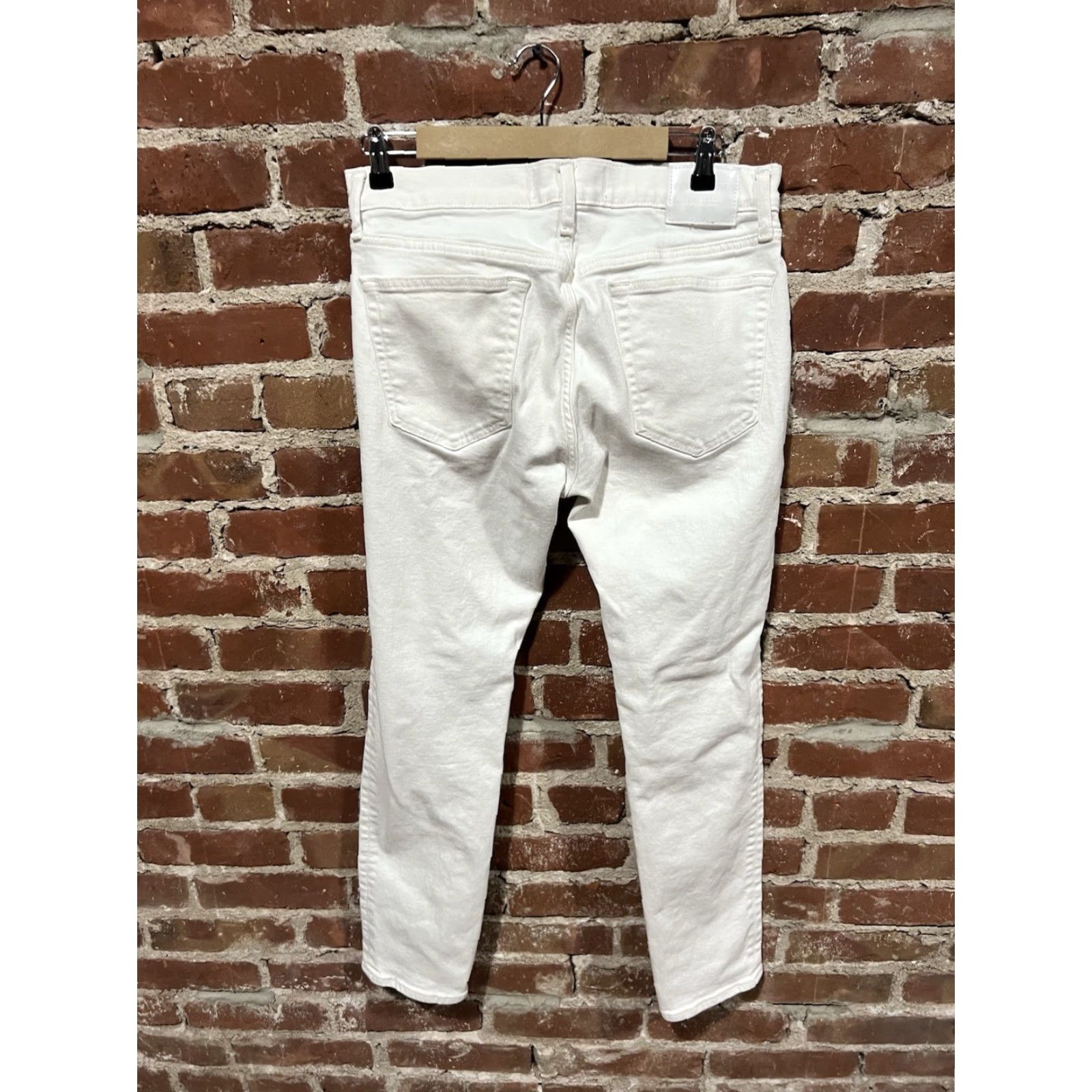 Abercrombie & Fitch Abercrombie & Fitch Womens Jeans Skinny 33 x 32 White Denim Stretch Slim Regular Size 24" / US 00 / IT 34 - 2 Thumbnail