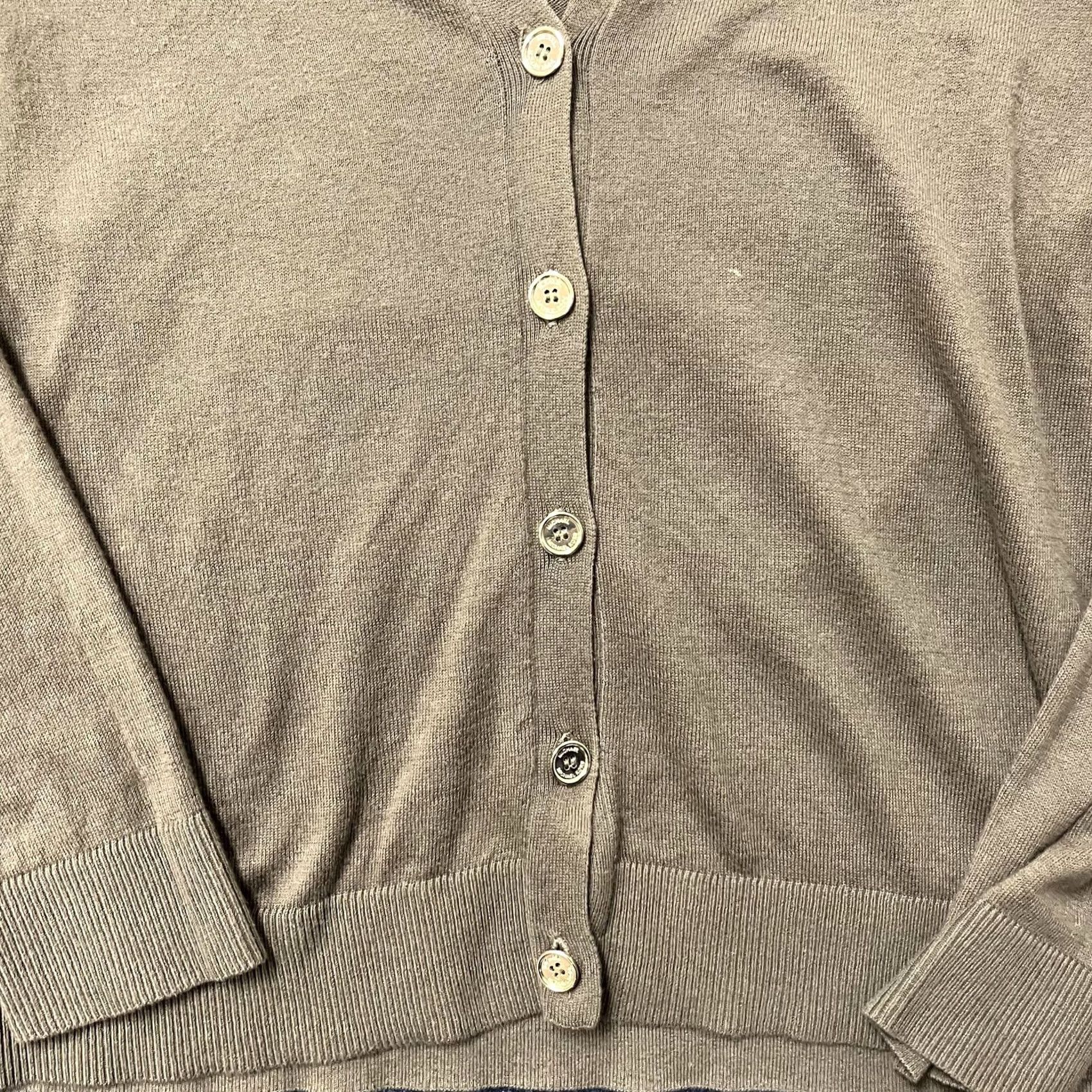 Michael Kors Michael Kors Cardigan Sweater Womens Medium Green V Neck Button Knit Long Sleeve Size M / US 6-8 / IT 42-44 - 2 Thumbnail