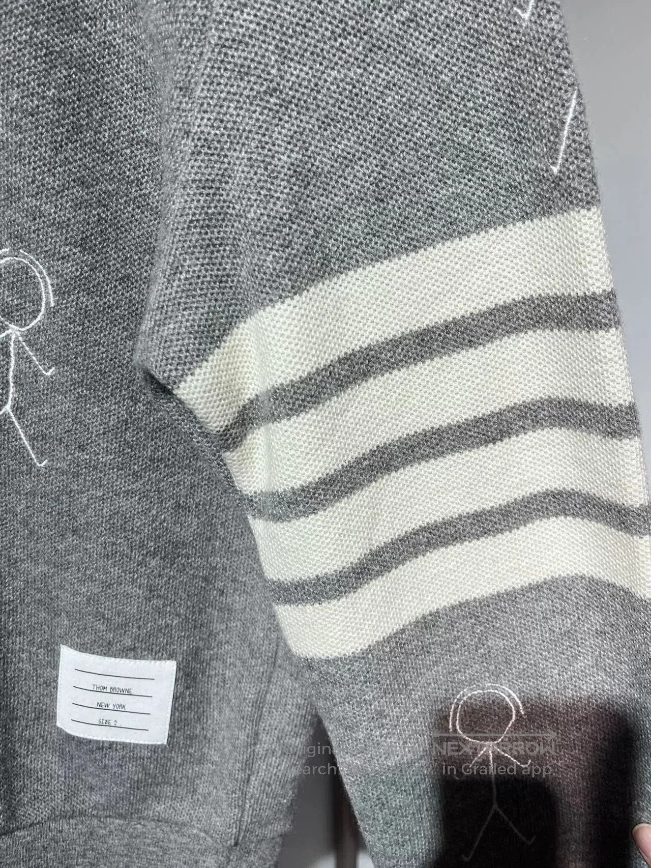 Thom Browne Thom Browne Grey Knit Sweatshirt. Size US M / EU 48-50 / 2 - 8 Thumbnail