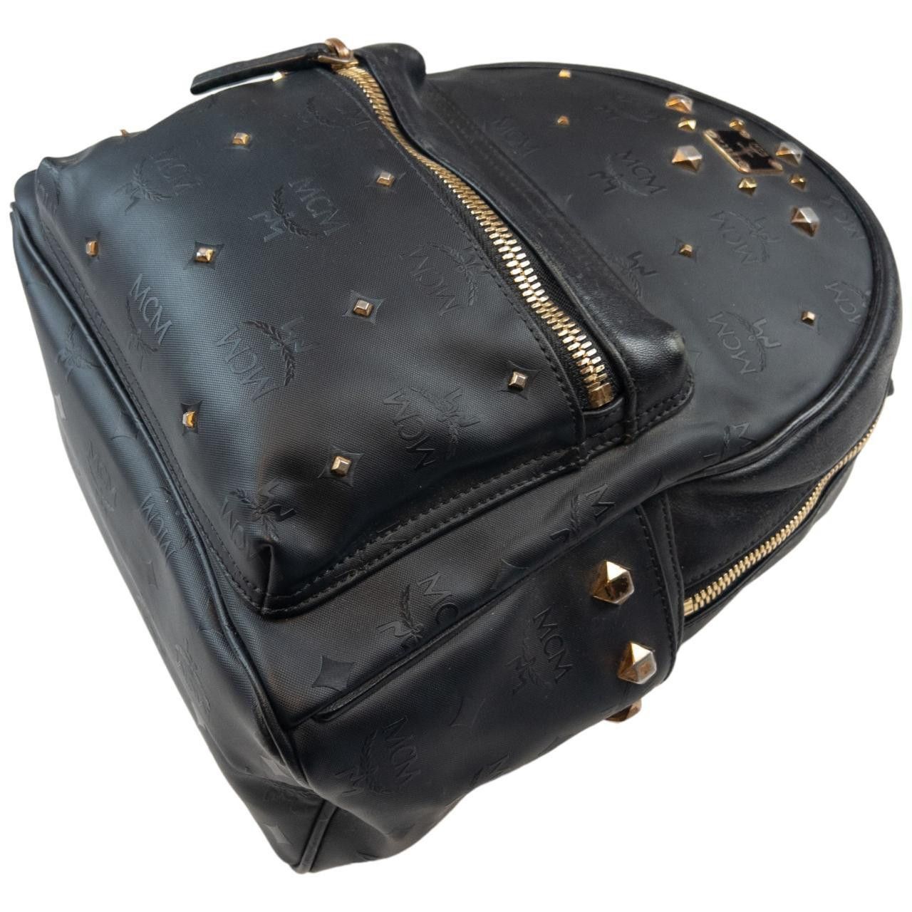MCM Vintage MCM Monogram Leather Backpack Size ONE SIZE - 7 Thumbnail