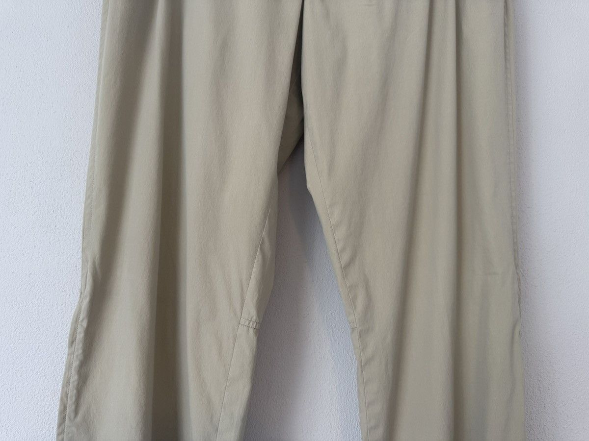 Beige Tech Cotton Trousers with Zip Cuffs