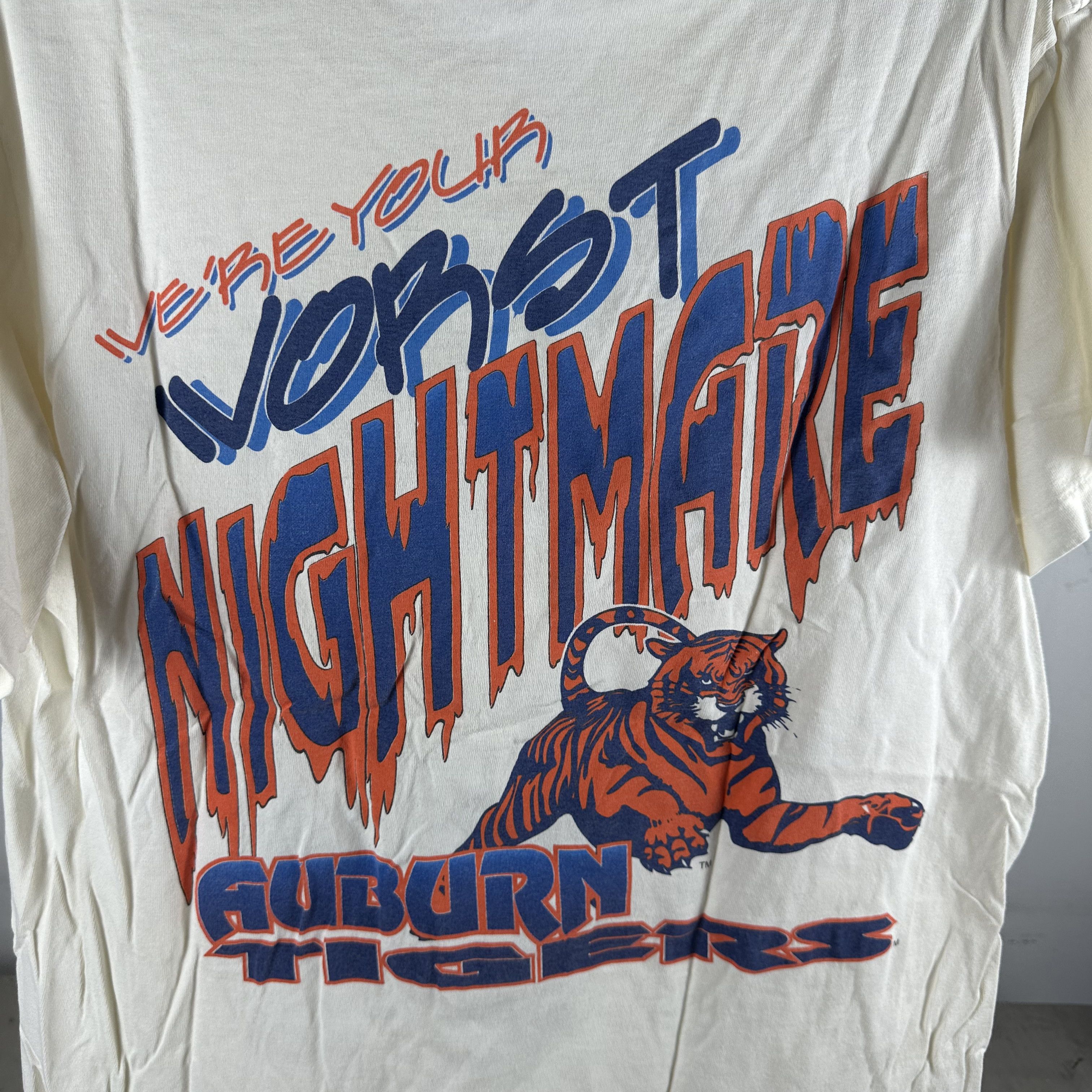 Vintage 1995 Auburn Tigers We Ain't No Dream Team NCAA T-shirt Size US XL / EU 56 / 4 - 4 Thumbnail