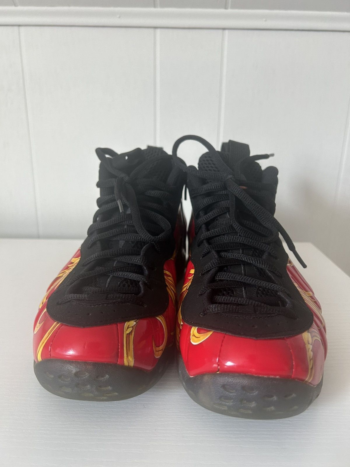 Nike × Supreme Supreme x Nike Air Foamposite 1 Red 2014 Size US 10.5 / EU 43-44 - 3 Thumbnail