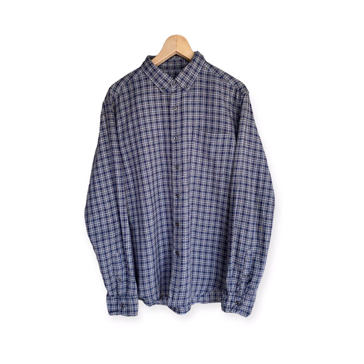 Japanese Brand Rageblue Plaid Tartan Flannel Shirt