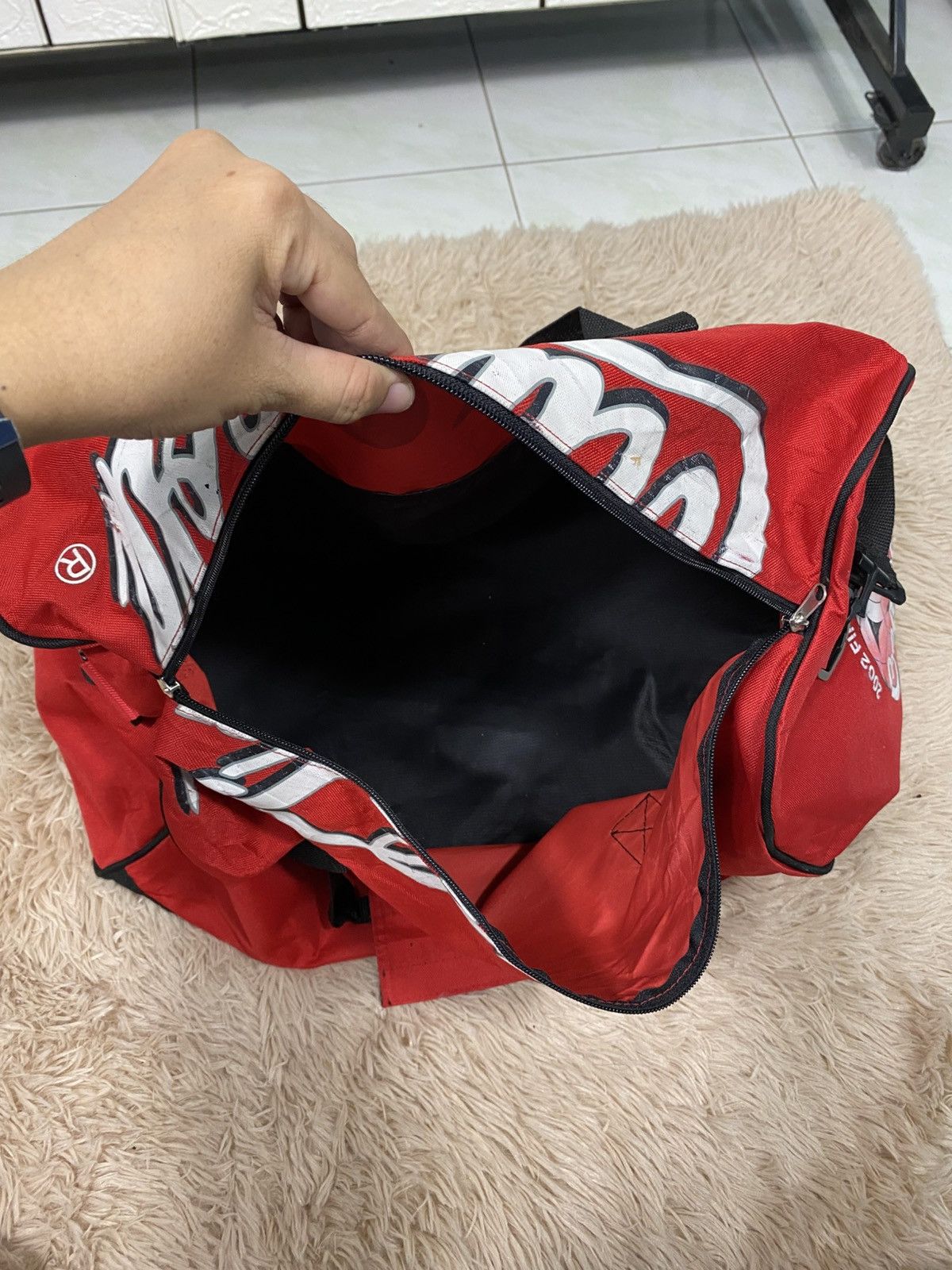 Japanese Brand 📌Vintage Medium Shoulder Bag Travel Coca Cola Big Logo Size ONE SIZE - 10 Thumbnail