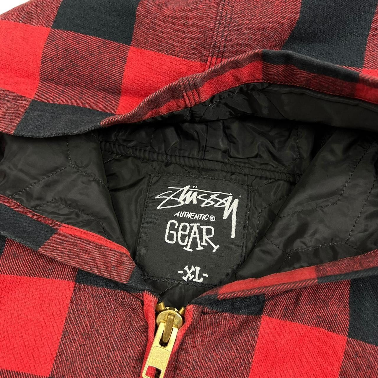 Stussy Vintage Stussy Chequered Zip Up Workwear Jacket Extra Large Size US XL / EU 56 / 4 - 4 Thumbnail