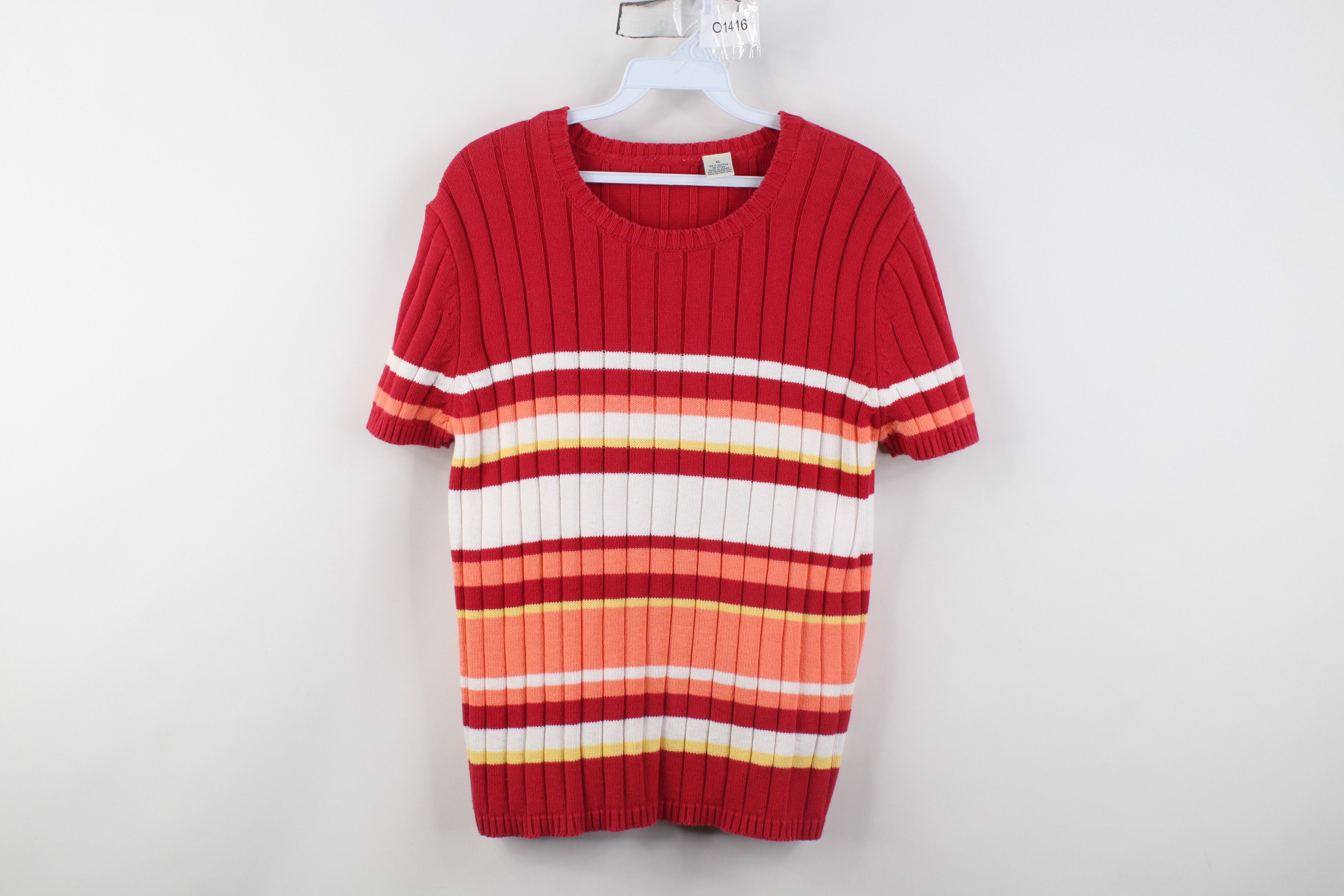 Vintage Vintage 90s Y2K Babydoll Block Knit Joey Potter Sweater ASO Size XL / US 12-14 / IT 48-50 - 1 Thumbnail