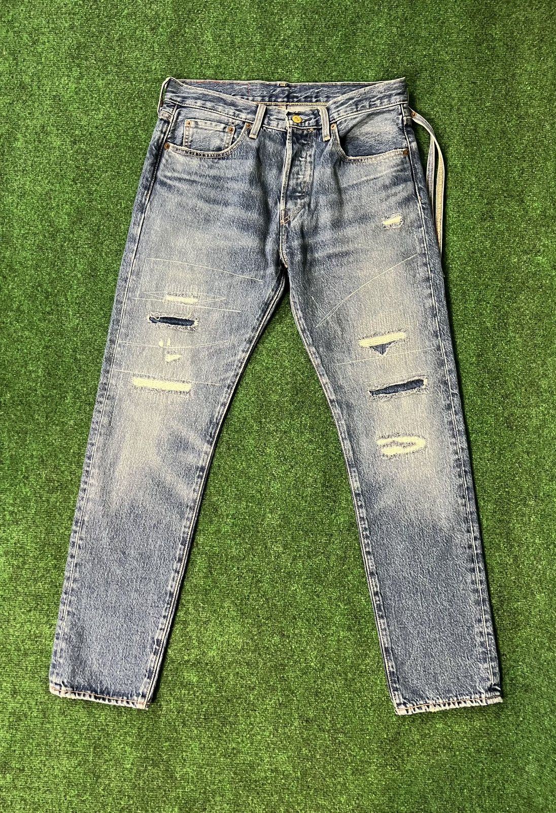 Kith × Levi's KITH x Levi’s Strawberry Fields 501 Jeans 32x32 Size US 32 / EU 48 - 3 Thumbnail