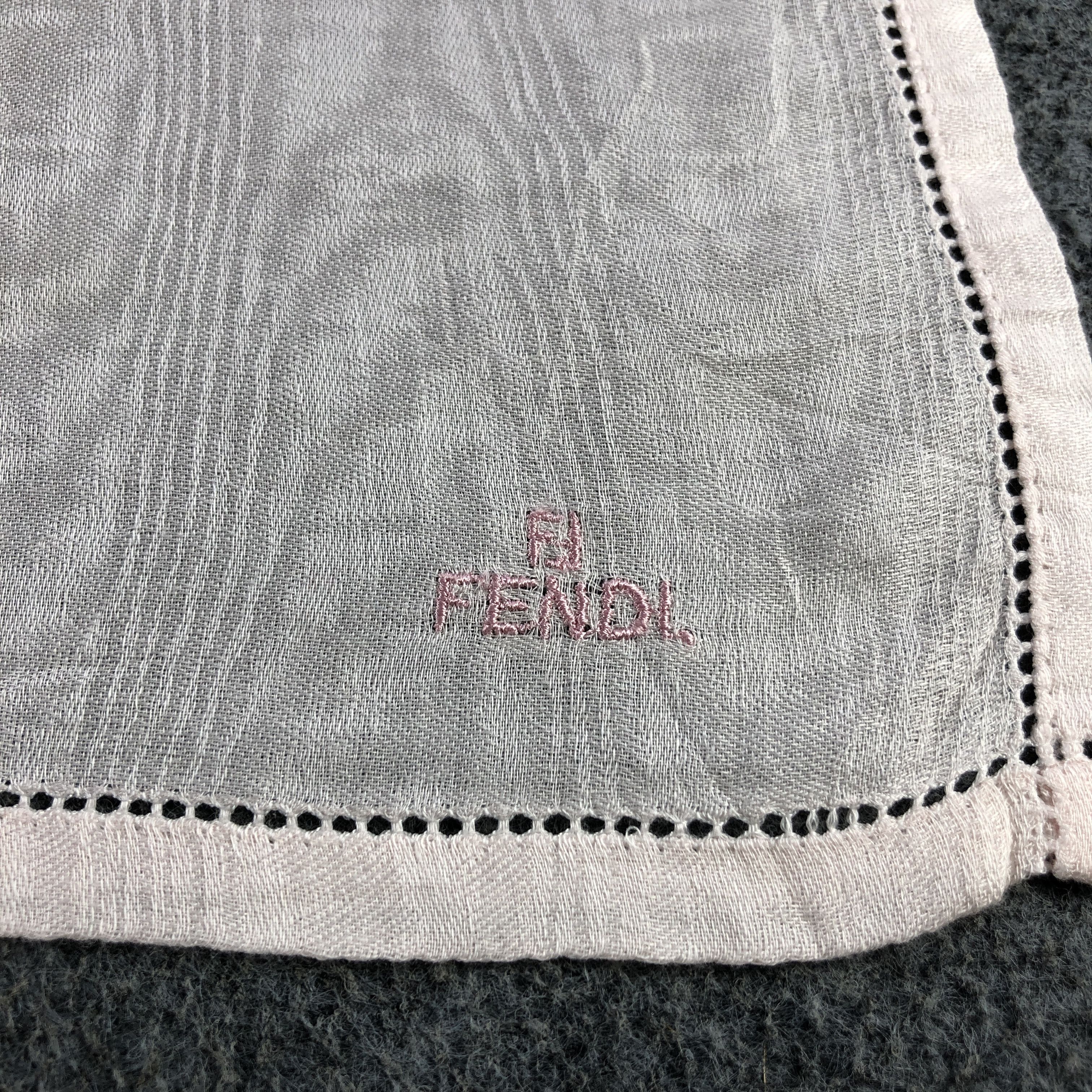Vintage FeNdI Handkerchief Neckerchief Bandana H2412 Size ONE SIZE - 4 Thumbnail
