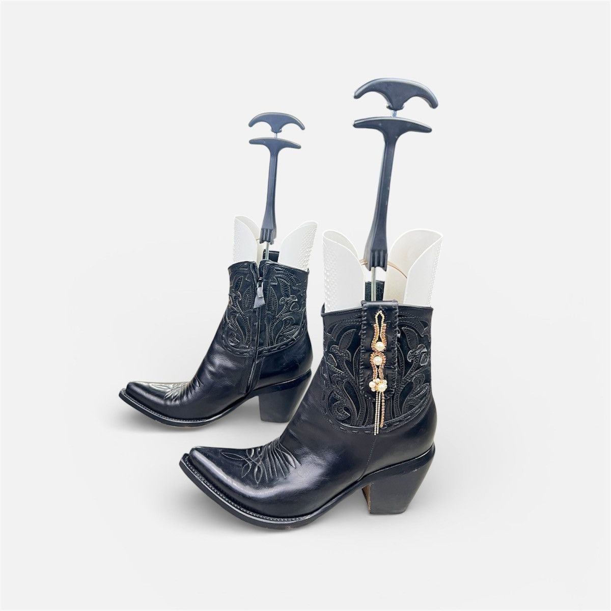 Other Damy Italian Leather Western Cowboy Boots Women’s Size 40 Size US 10 / IT 40 - 2 Thumbnail