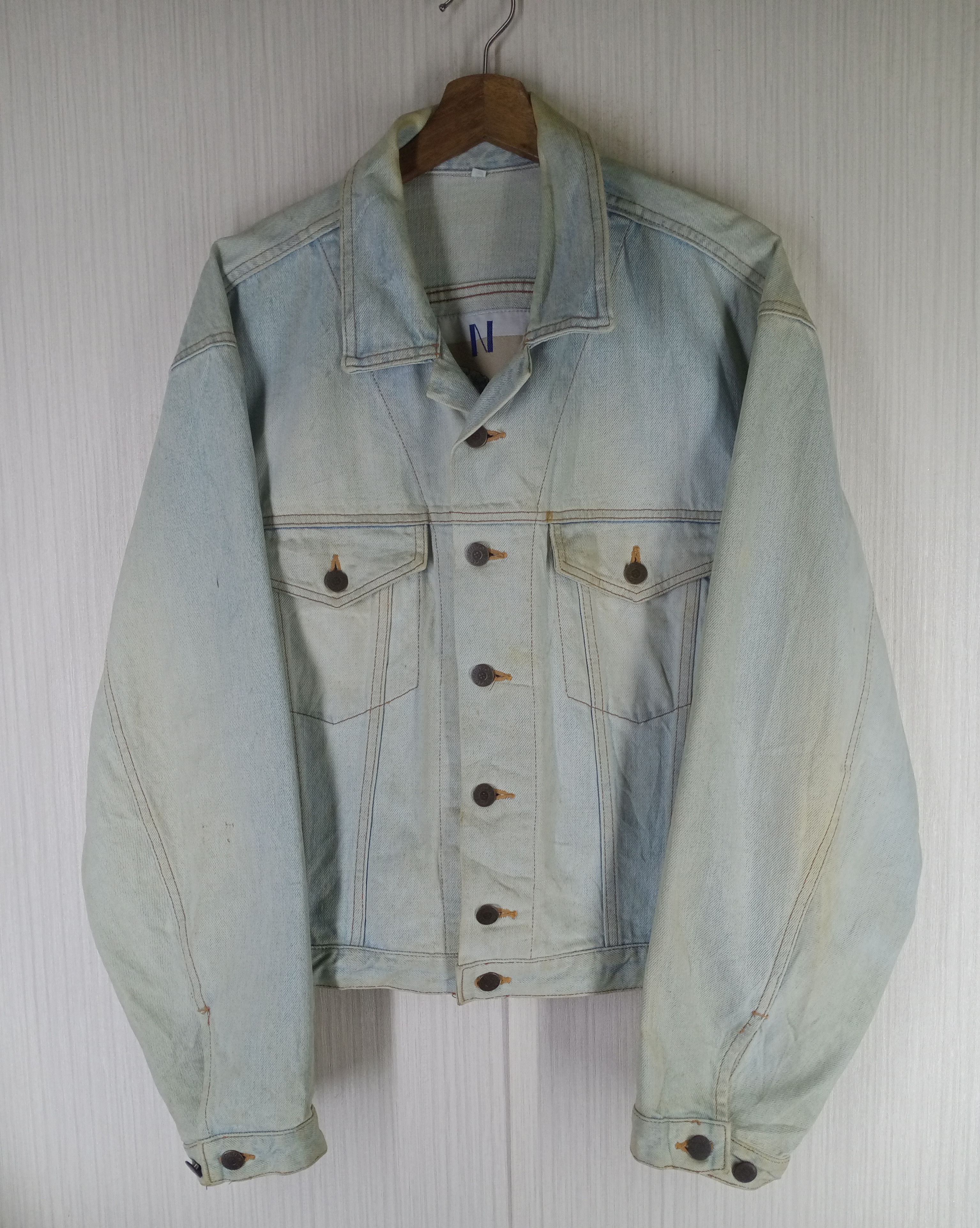 Kenzo Rare Vintage 90s Kenzo Distressed Denim Jacket Size US M / EU 48-50 / 2 - 2 Thumbnail