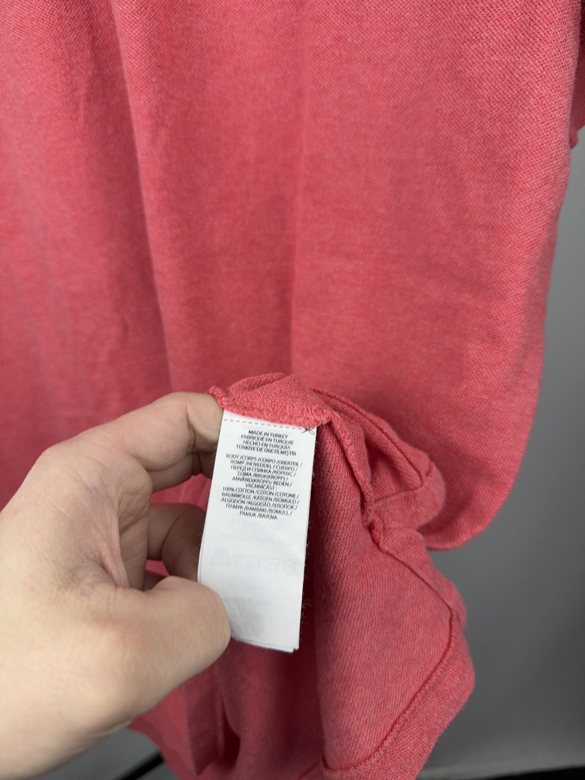 Polo Ralph Lauren Luxury 00s Polo Ralph Lauren Custom Slim Fit Pink Polo Shirt Size US XL / EU 56 / 4 - 6 Thumbnail