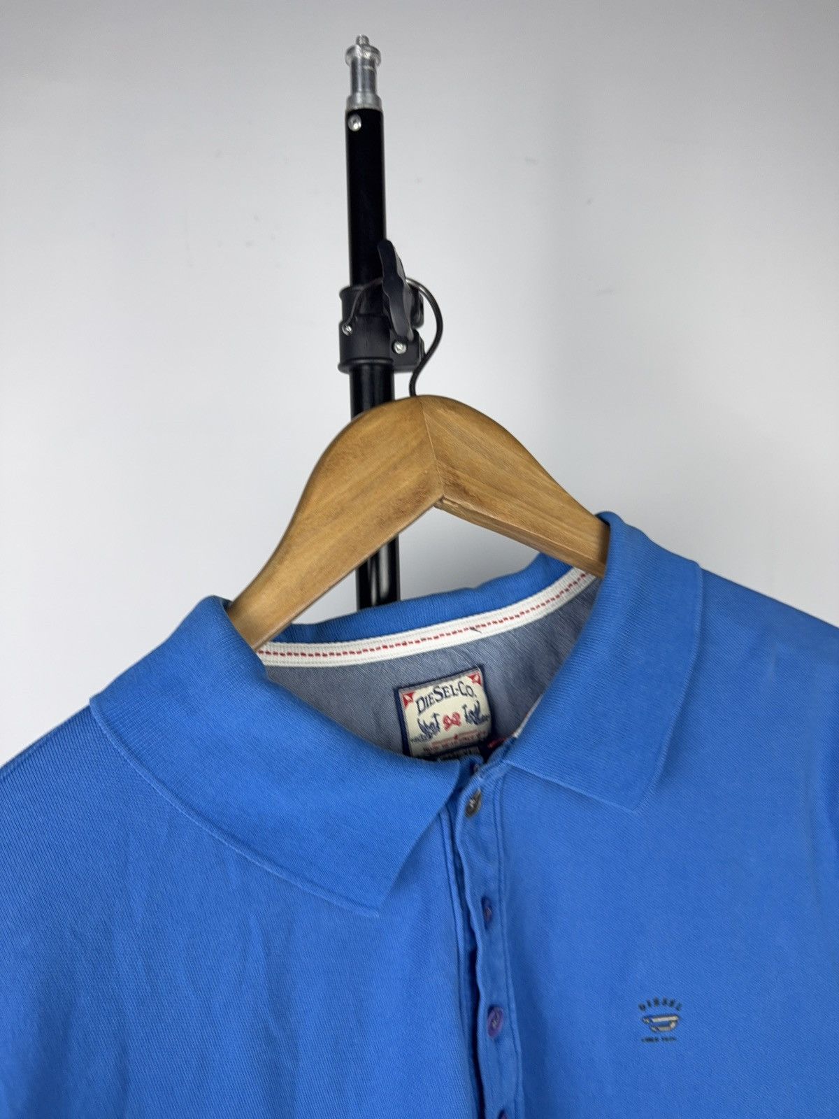 Diesel Retro 00s Diesel Blue Slim Fit Polo Shirt Workwear Logo XL Size US XL / EU 56 / 4 - 5 Thumbnail