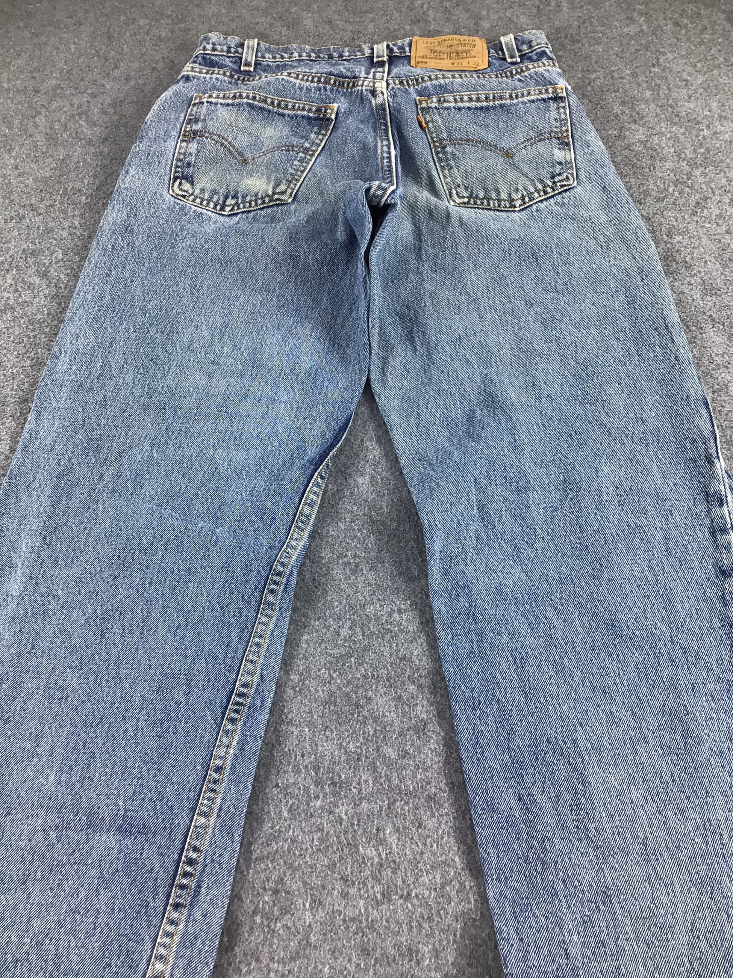 Levi's Vintage Levis 550 Orange Tab Jeans-J314 Size US 30 / EU 46 - 4 Thumbnail