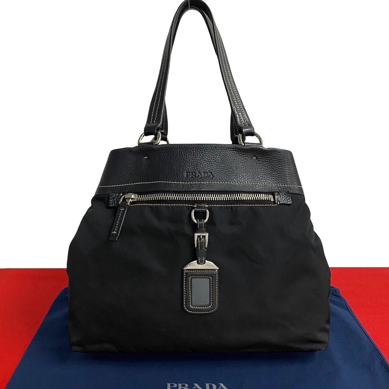Prada Prada Tote Bag Brown Leather Size ONE SIZE - 1 Thumbnail
