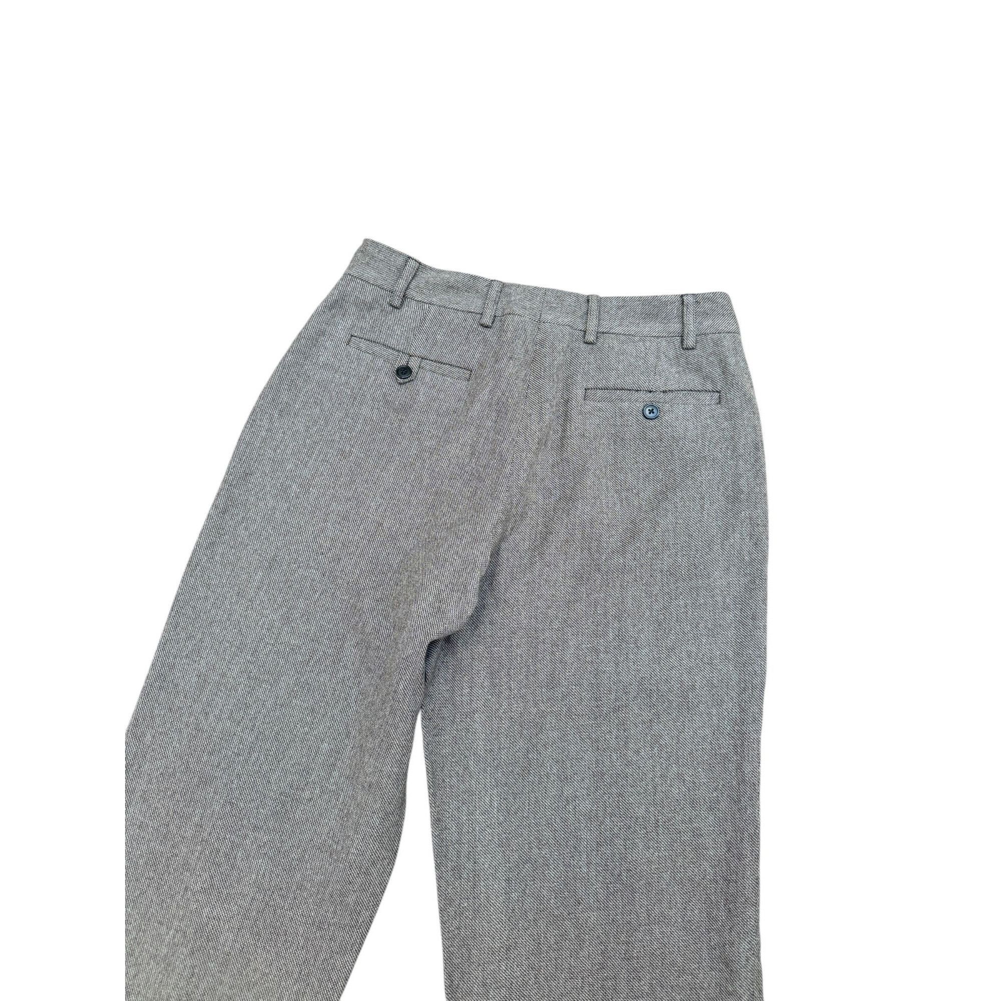 Maison Margiela FW 2004 Brown Grey Wool Pants Size 29" - 4 Thumbnail
