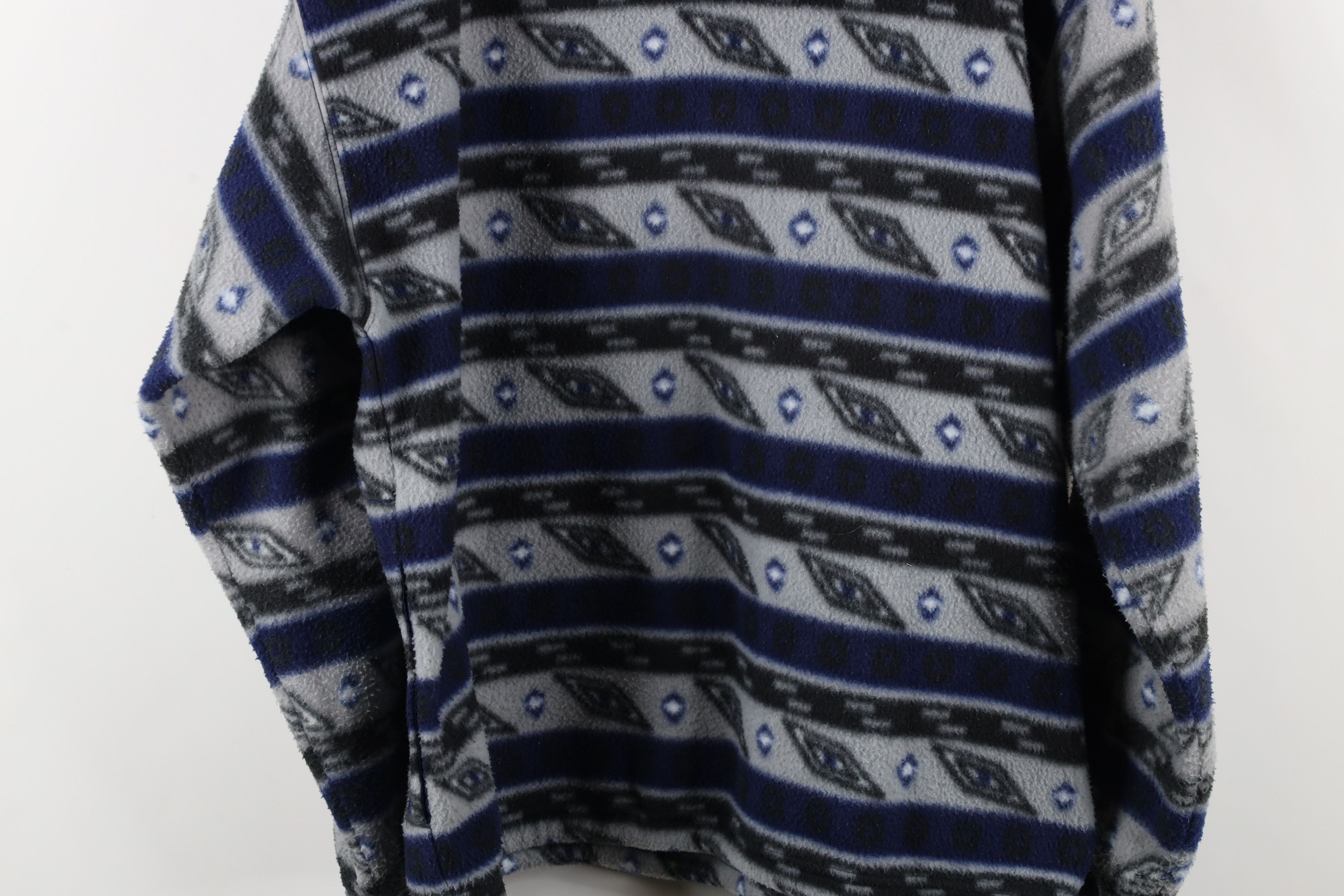 Vintage Vintage 90s Streetwear Southwestern Half Zip Fleece Sweater Size US M / EU 48-50 / 2 - 11 Thumbnail