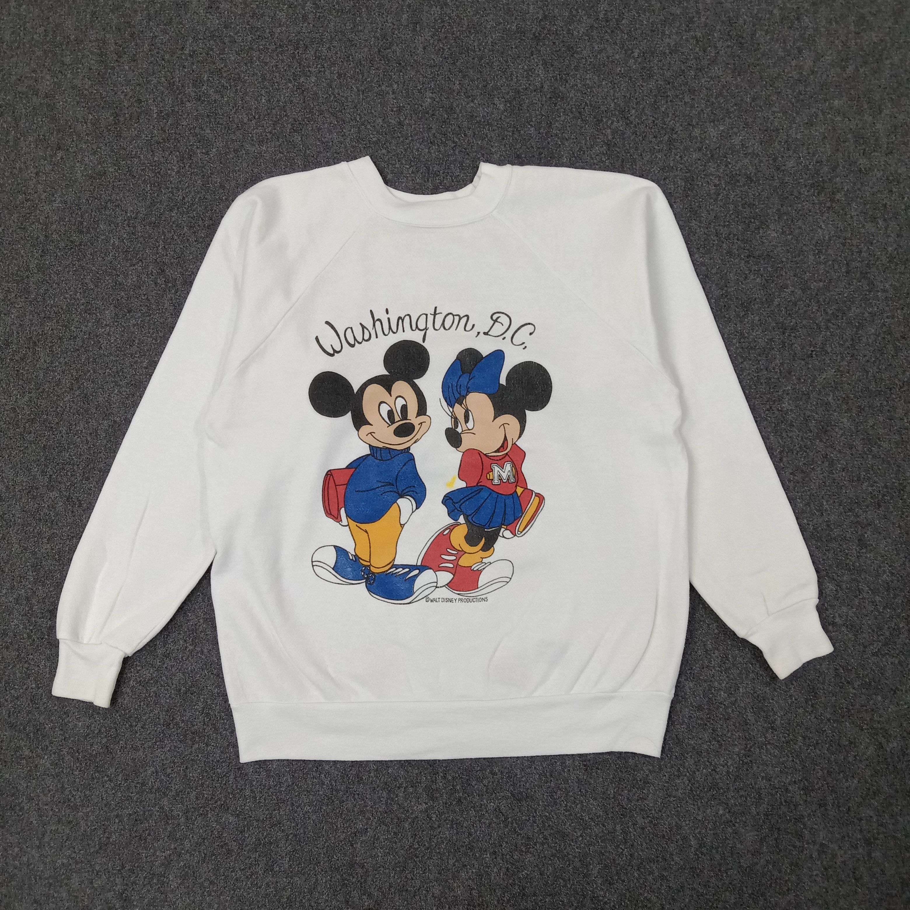 Mickey Mouse Vintage 90's Mickey Mouse American Cartoon Sweatshirt Size US M / EU 48-50 / 2 - 1 Thumbnail