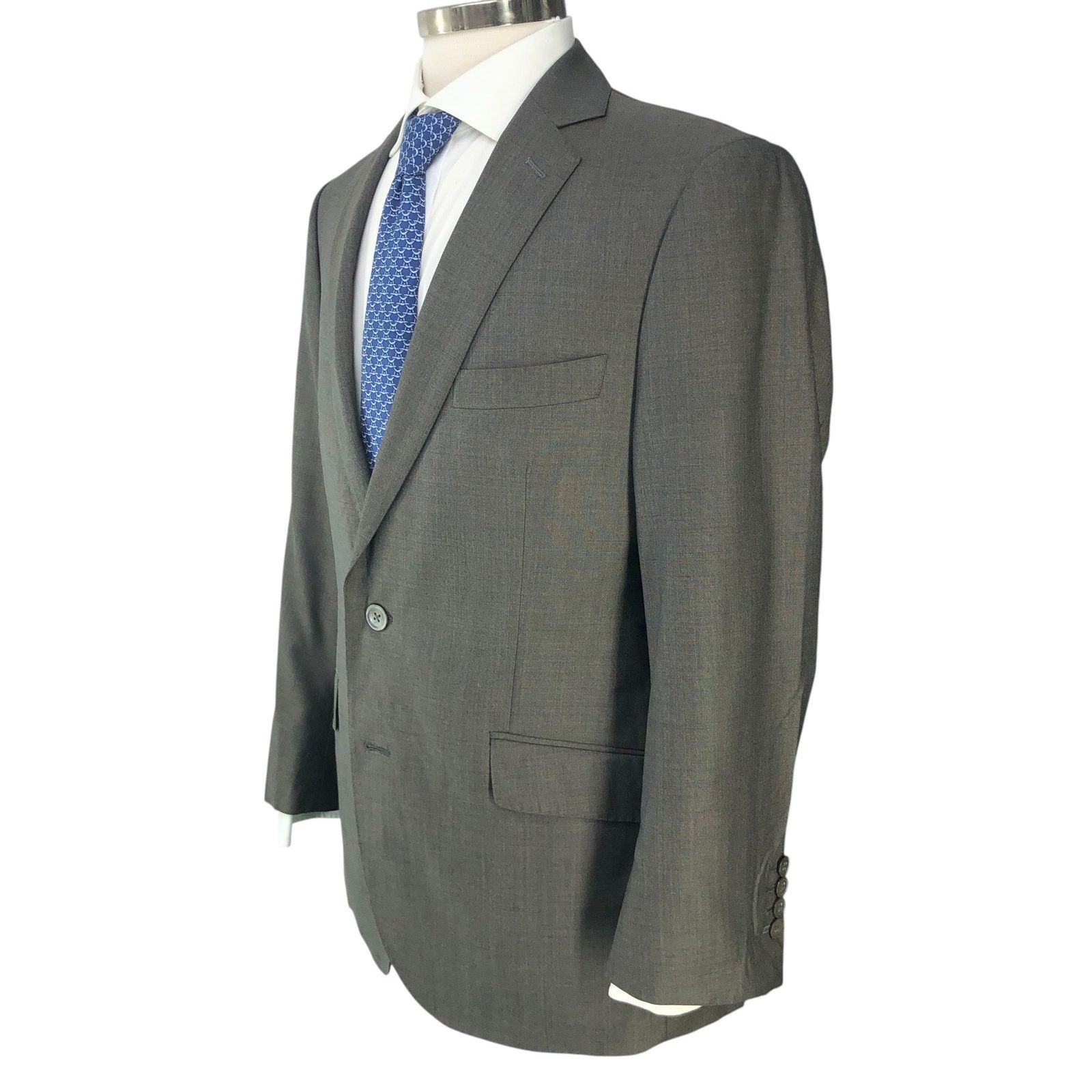 J.Hilburn J Hilburn 40S Sport Coat Blazer Revenge Super 150s Gray $976 Size 40S - 6 Thumbnail