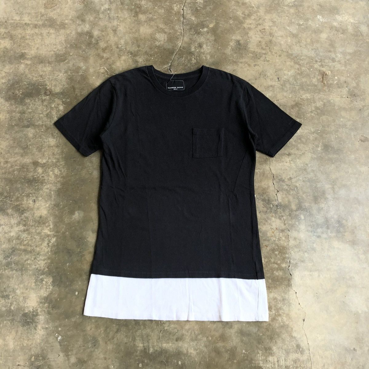 Number (N)ine Number (N)ine Denim / Travis Flacko Scott 2 Tone Pocket Tee Size US S / EU 44-46 / 1 - 1 Thumbnail