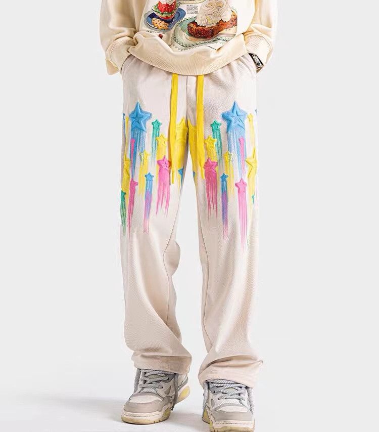 Escape from Earth Graffiti Stars Loose Casual Pants
