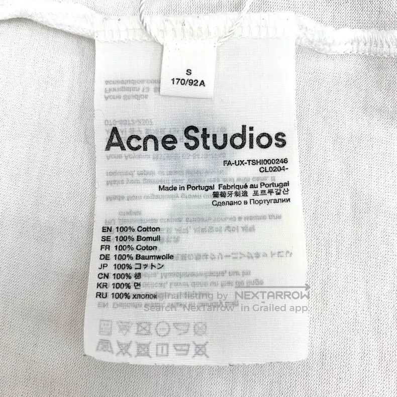 Acne Studios Acne Studios White Smile Embroidered Cotton Round Neck Lon Size US S / EU 44-46 / 1 - 6 Thumbnail