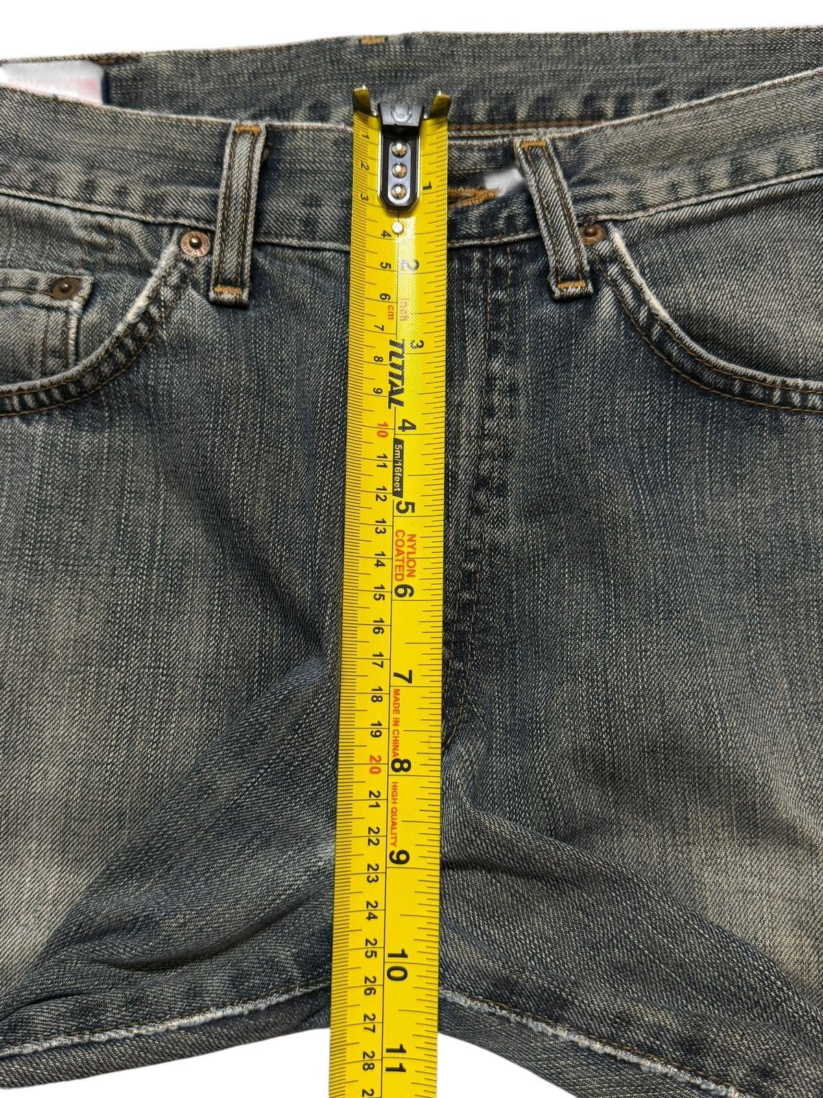 Edwin Vintage 90s Edwin 503zz Faded Wash Distress Straight Leg Size US 30 / EU 46 - 13 Thumbnail