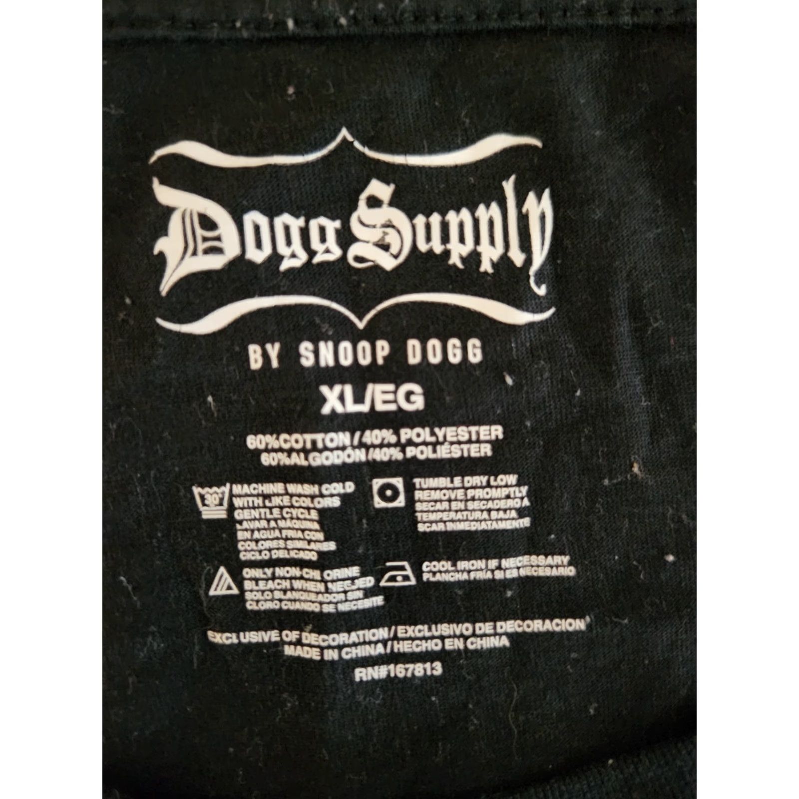 Vintage Snoop Dogg Doggystyle Men's Rap Graphic Black Short Sleeve T-Shirt Adult XL Size US XL / EU 56 / 4 - 2 Thumbnail