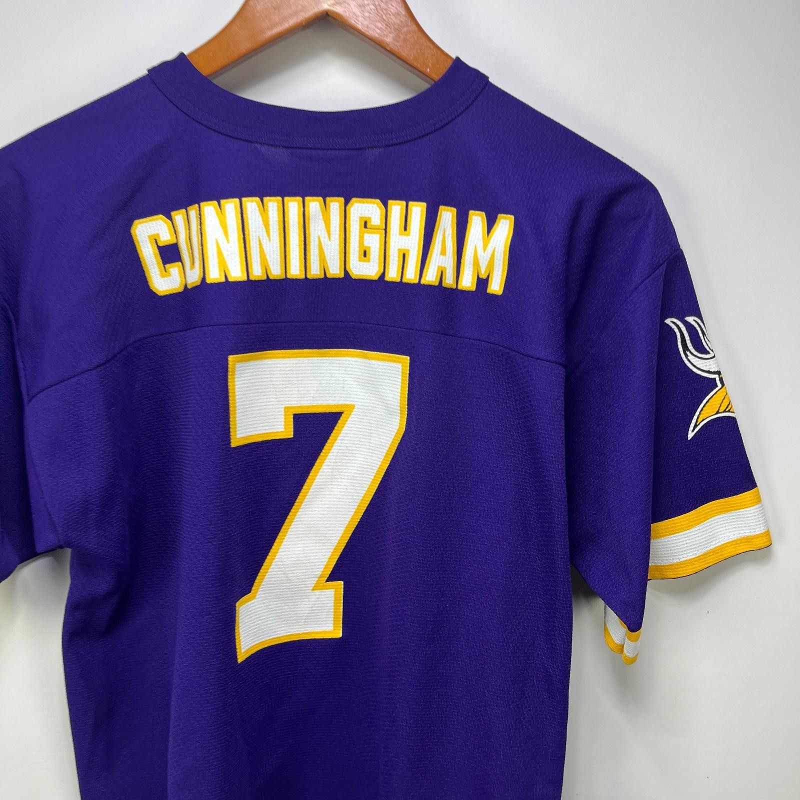 Reebok Vintage Minnesota Vikings NFL Cunningham Jersey Youth XL Size ONE SIZE - 7 Thumbnail