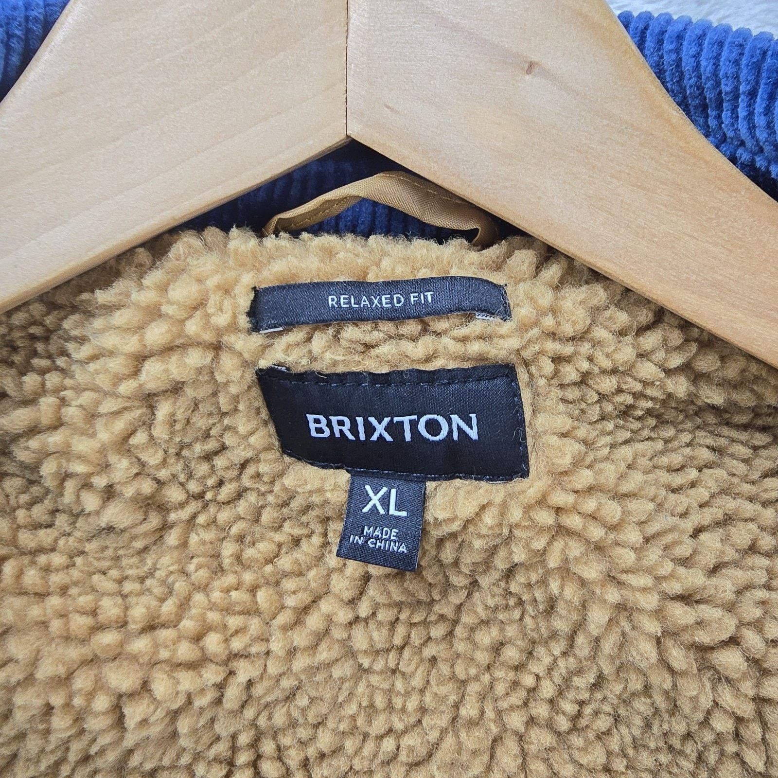 Brixton Brixton Durham Sherpa Lined Jacket Mens Joe Blue Corduroy Size US XL / EU 56 / 4 - 8 Thumbnail