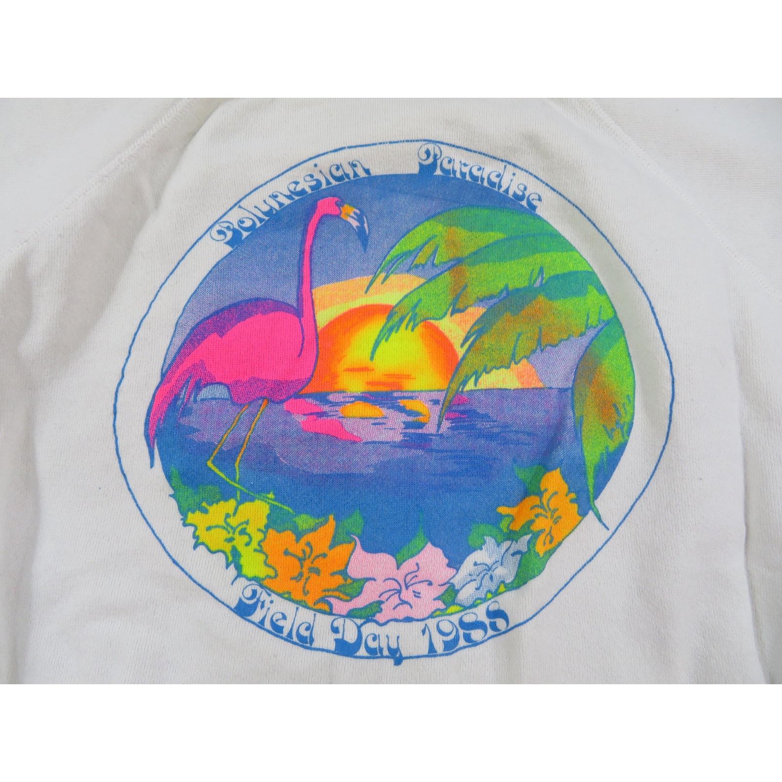 Hanes Polynesian Paradise Sweatshirt WikiWiki Double-Sided XL 80s Size US XL / EU 56 / 4 - 2 Thumbnail