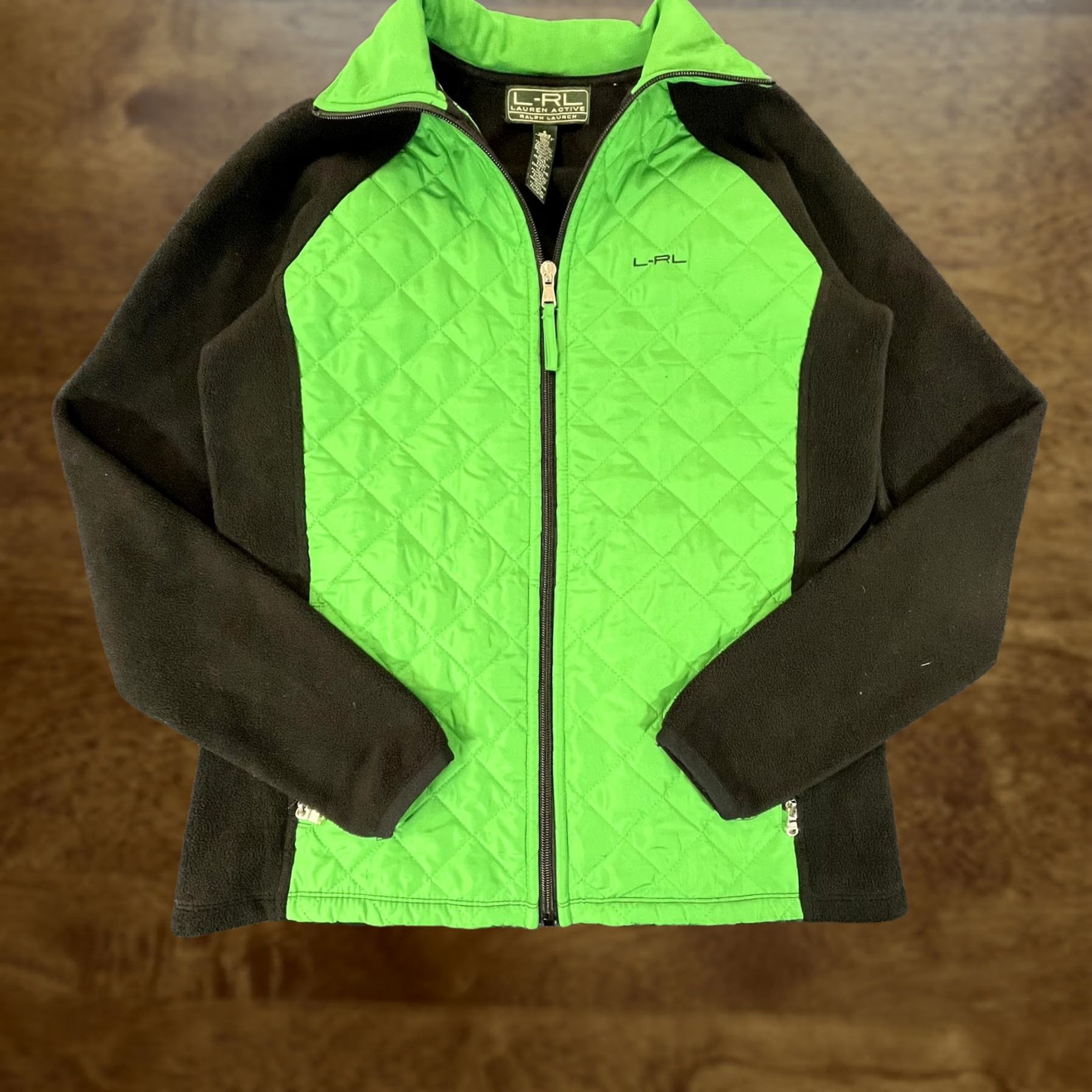 Ralph Lauren Lauren Ralph Lauren Jacket Womens Small Quilted Fleece Full Zip Activewear Size S / US 4 / IT 40 - 1 Thumbnail