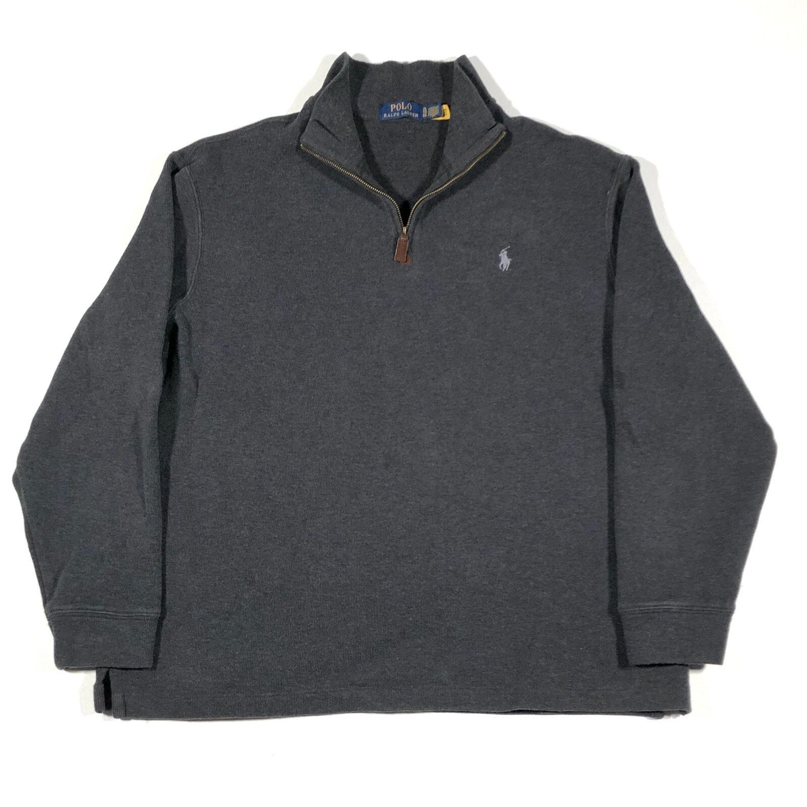 Polo Ralph Lauren Polo Ralph Lauren Quarter 1/4 Zip Sweater gray Size XL B7 Size US XL / EU 56 / 4 - 1 Thumbnail